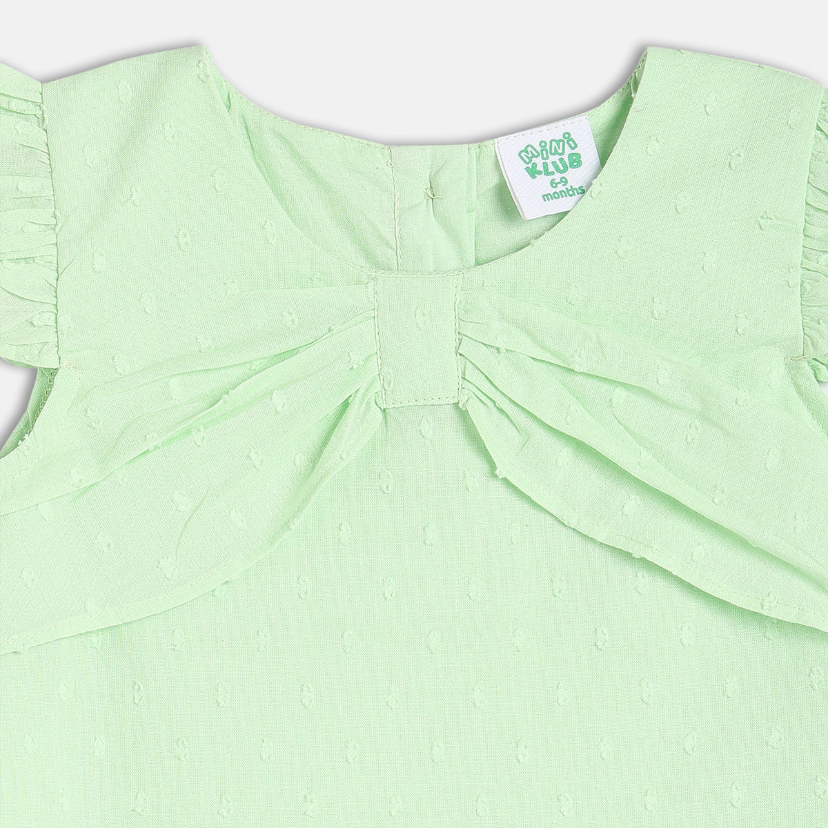 Girls Blue Cap Sleeve Woven Top