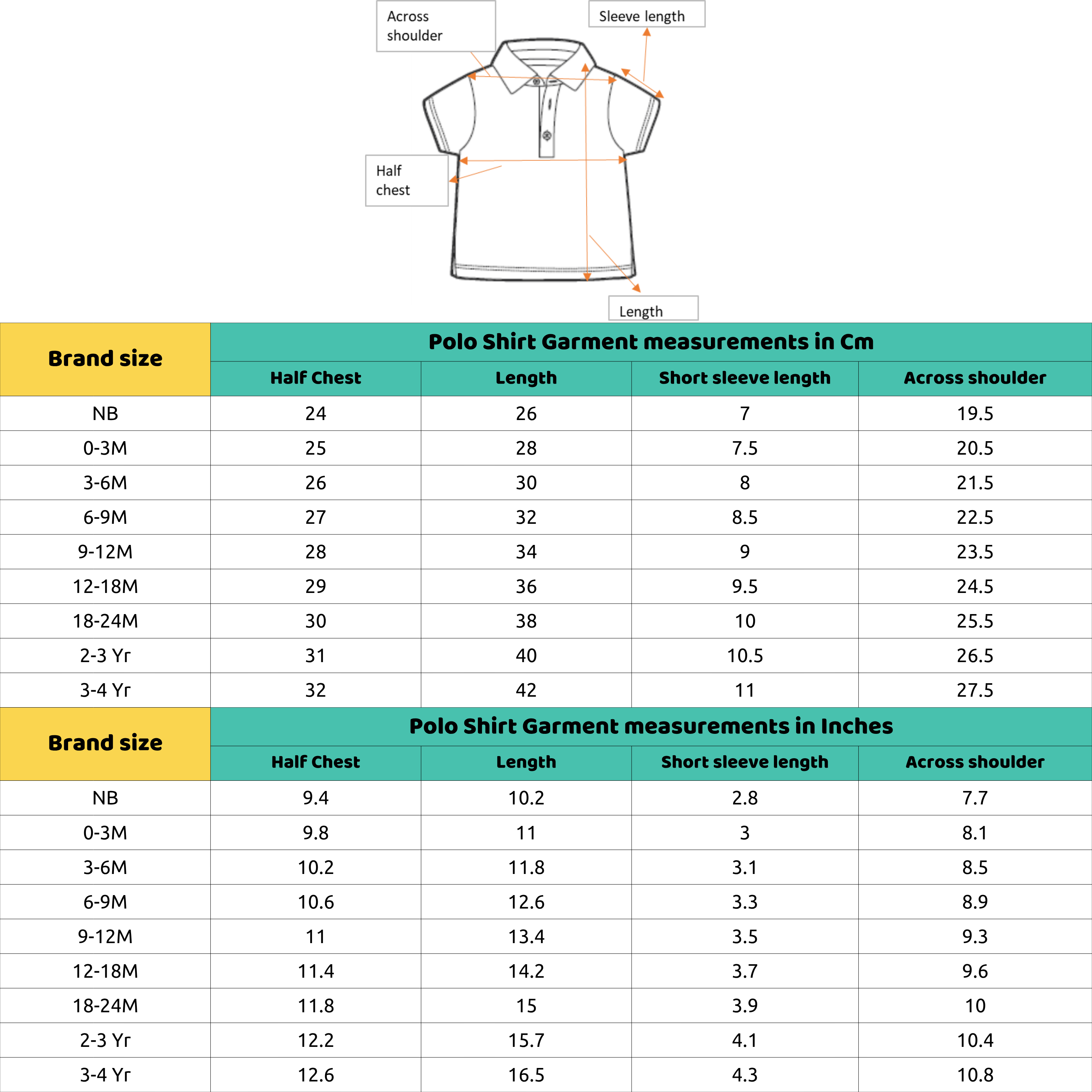 Baby Boys Off-White Cotton Embroidered Polo T-Shirt Pack Of 1 Regular Fit Casual Wear