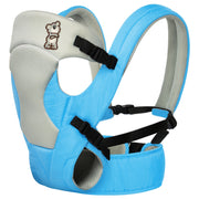 Carrier with Adjustable Safety Harness and Padded Support - Blue
