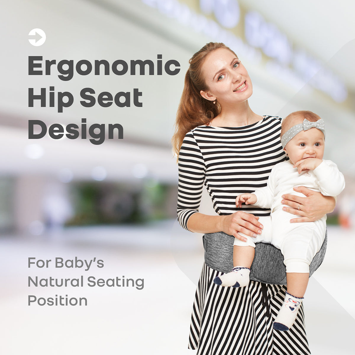 R For Rabbit Upsy Daisy - Smart Hip Seat Baby Carrier