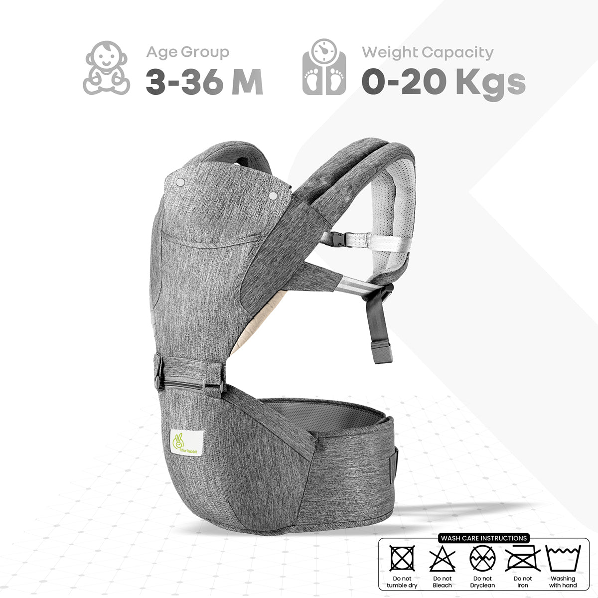 R For Rabbit Upsy Daisy - Smart Hip Seat Baby Carrier