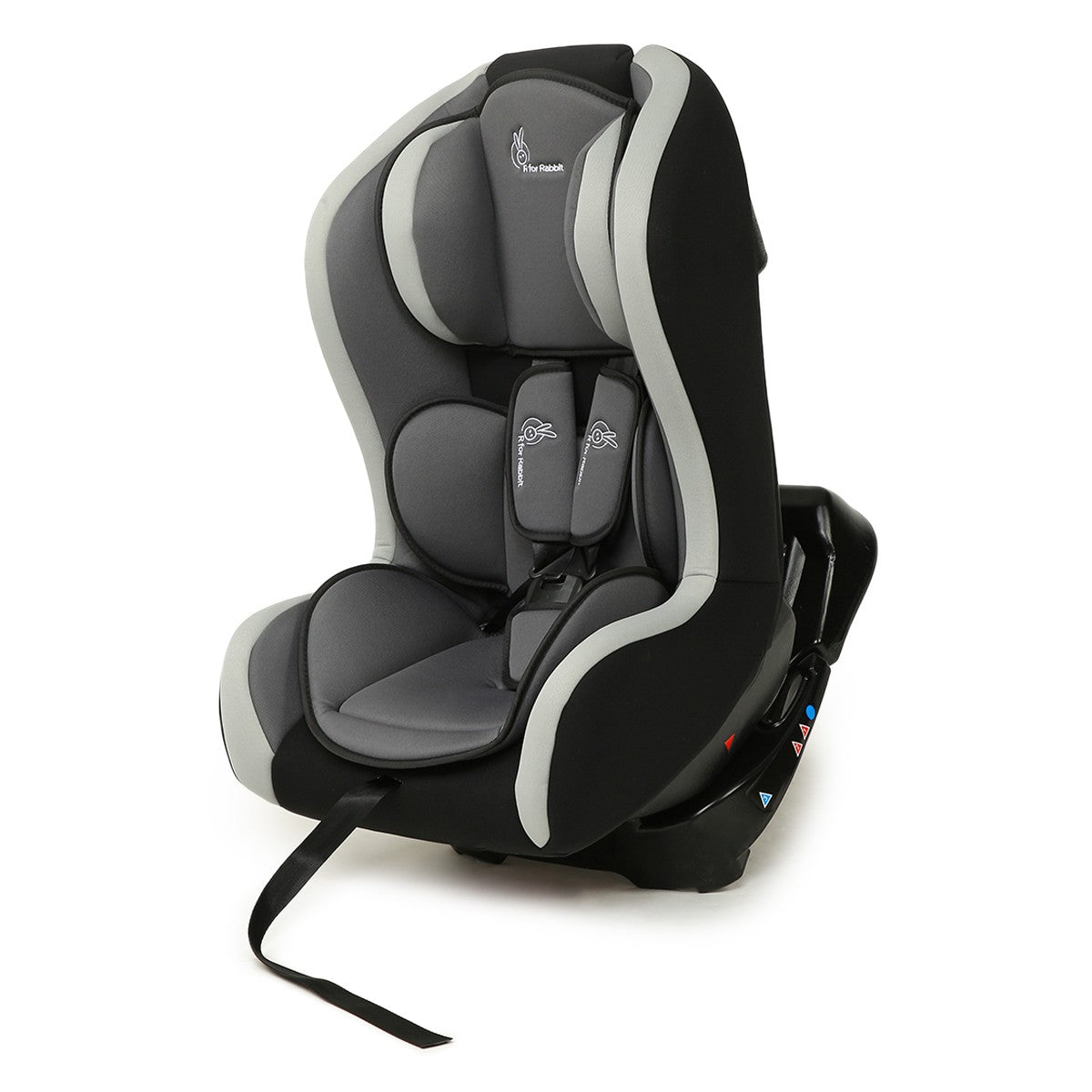 R for Rabbit Convertible Baby Car Seat, Grey and Black