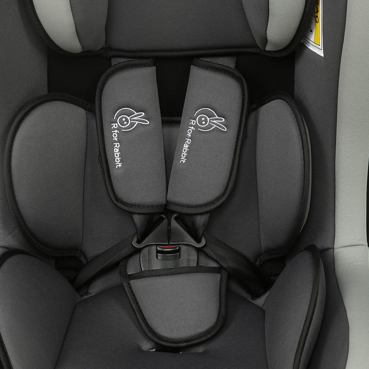 R for Rabbit Convertible Baby Car Seat, Grey and Black