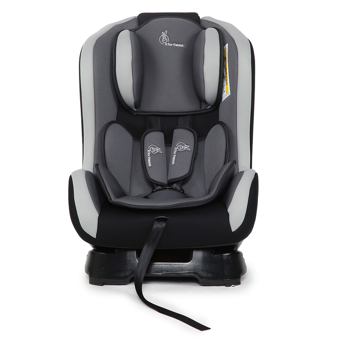 R for Rabbit Car Seat with 5-Point Safety Harness and Side Impact Protection - Grey