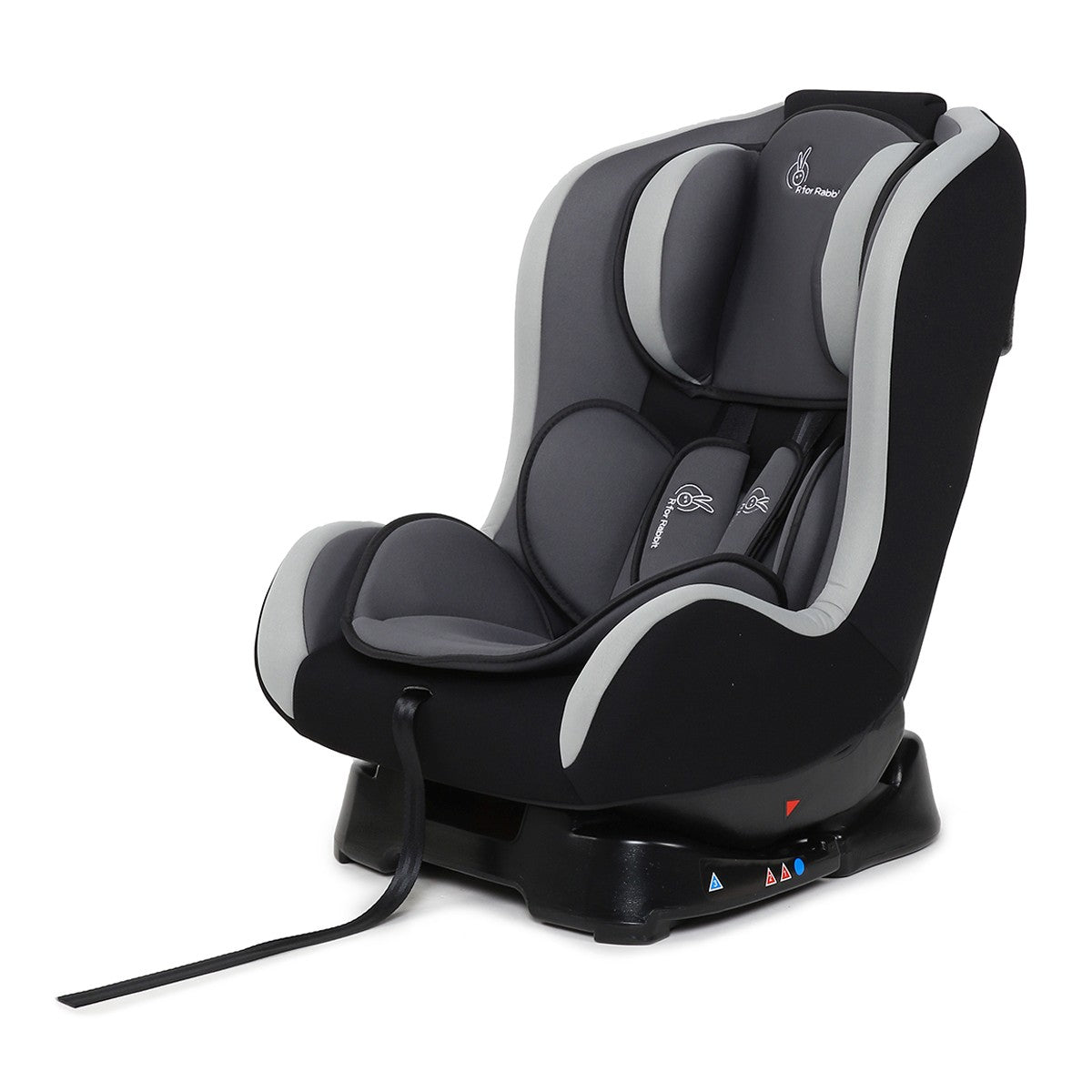R for Rabbit Car Seat with 5-Point Safety Harness and Side Impact Protection - Grey