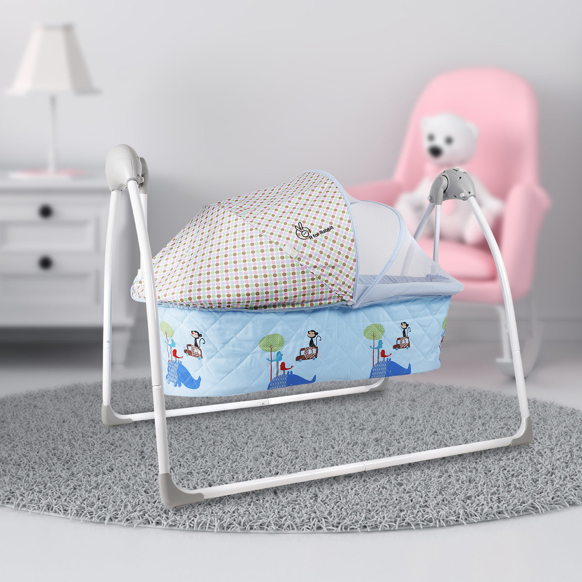 R For Rabbit Lullabies - The Auto Swing Baby Cradle