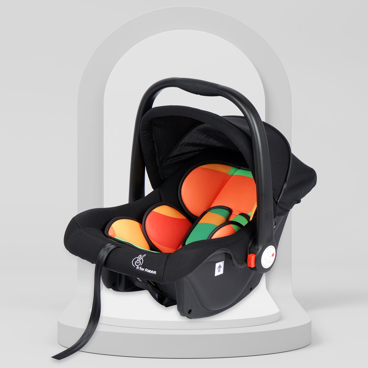 Picaboo Infant Car Seat Cum Carry Cot - Red Yellow