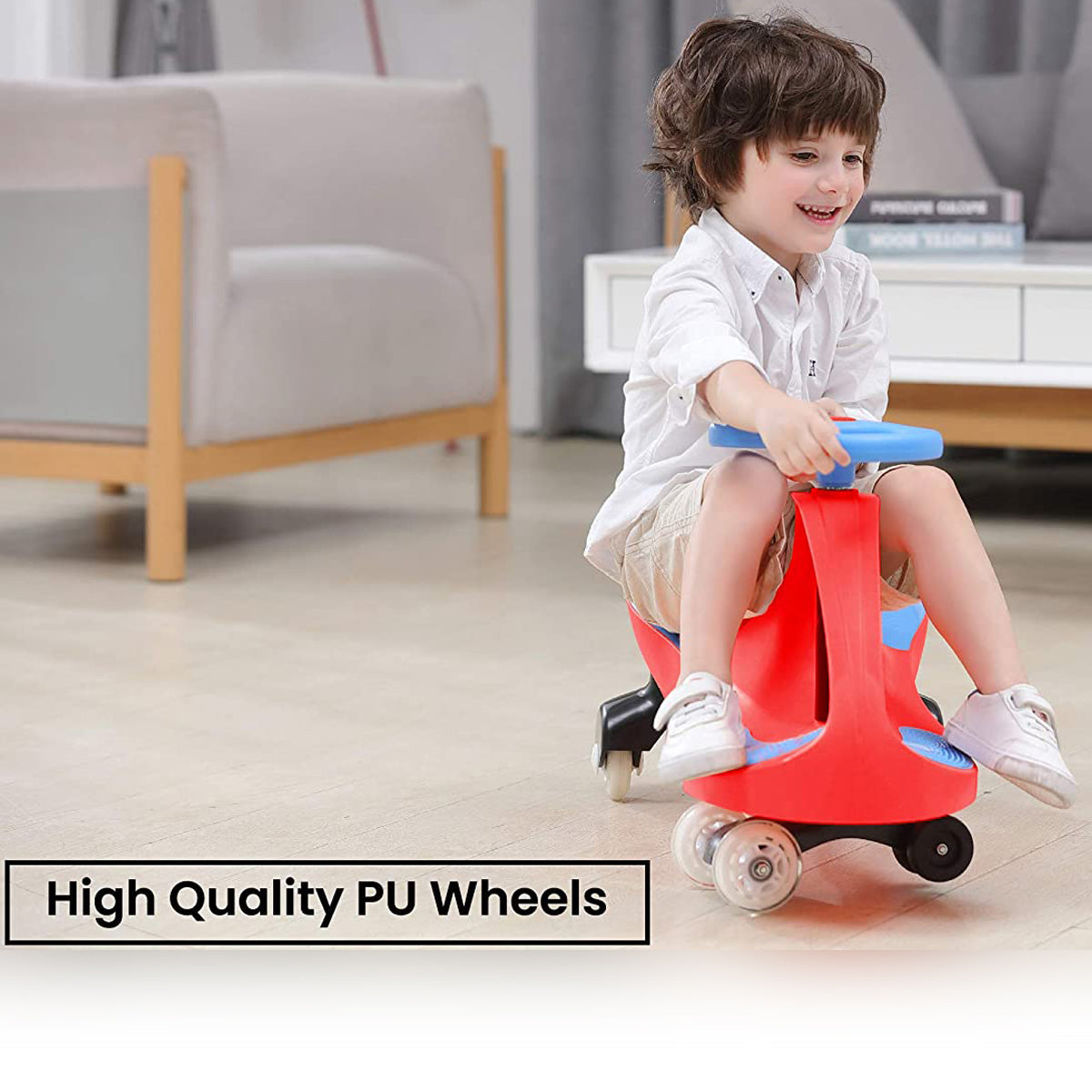 R For Rabbt Iya Iya Swing Car For Kids- Smooth & Strong Baby Magic/Twister Car For Babies