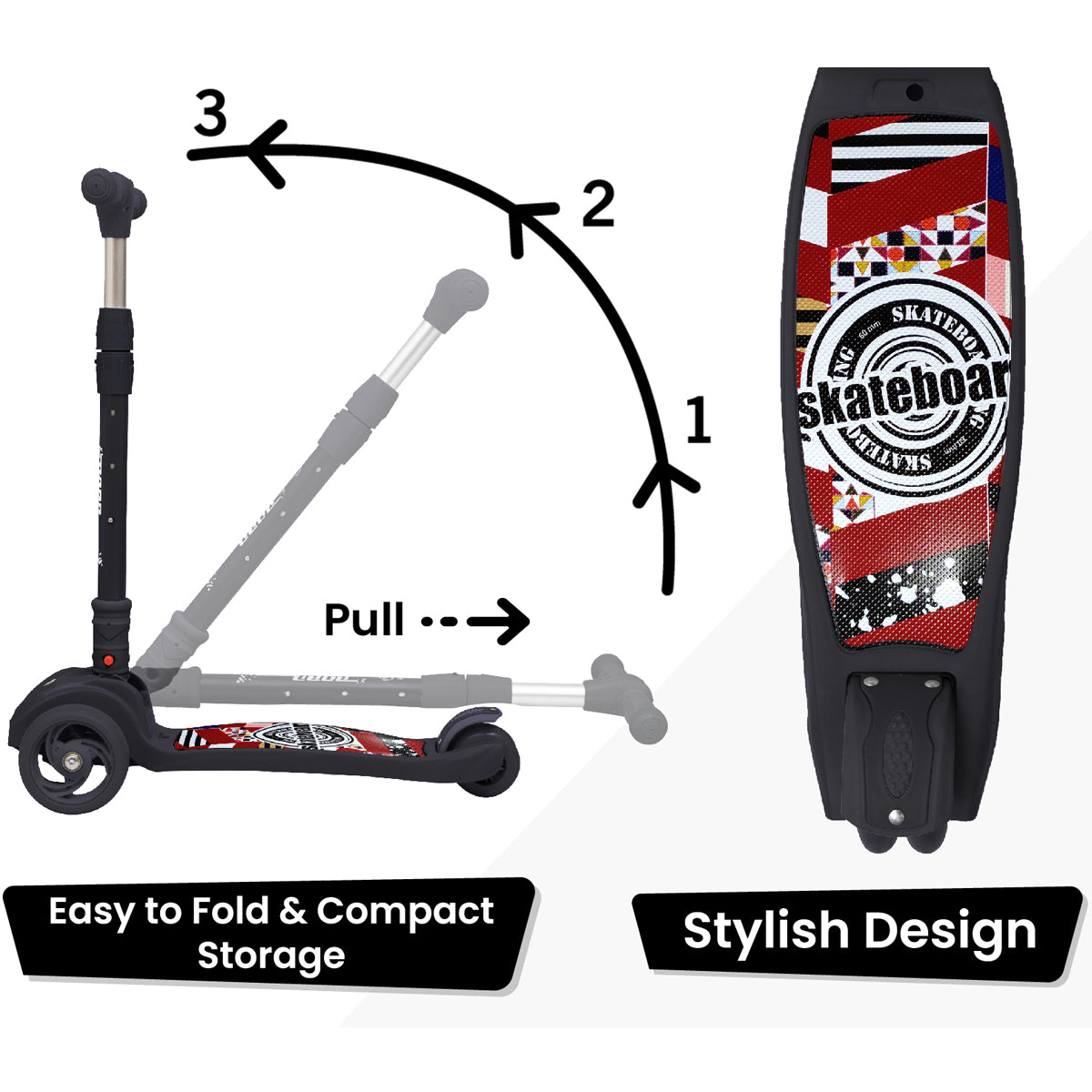 Road Runner The Smart And Smooth Kids Scooter - Black