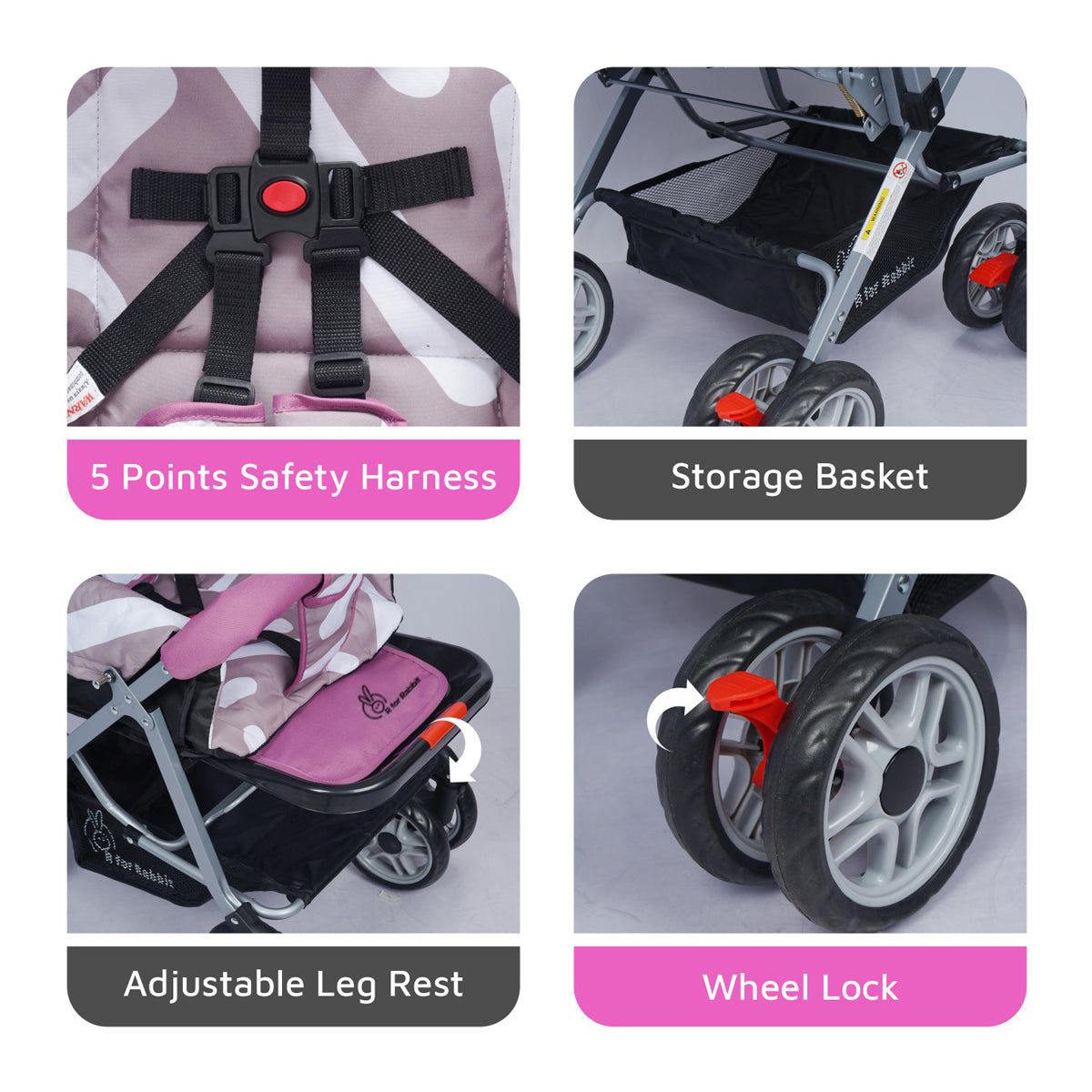 Lollipop Lite Baby Strollers Purple