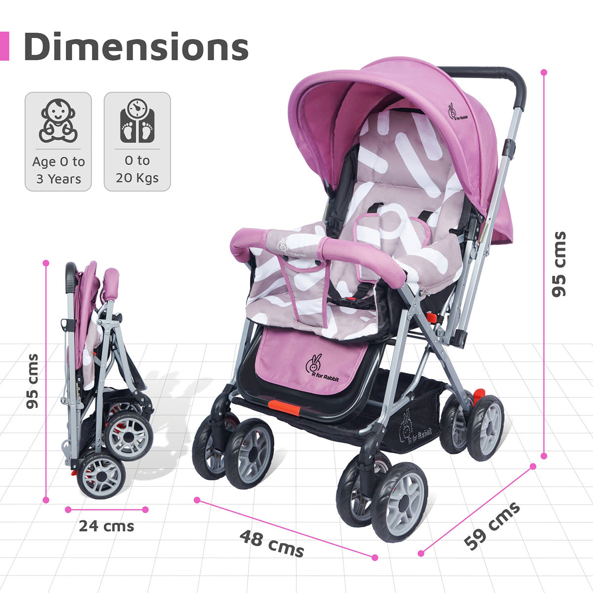 Lollipop Lite Baby Strollers Purple