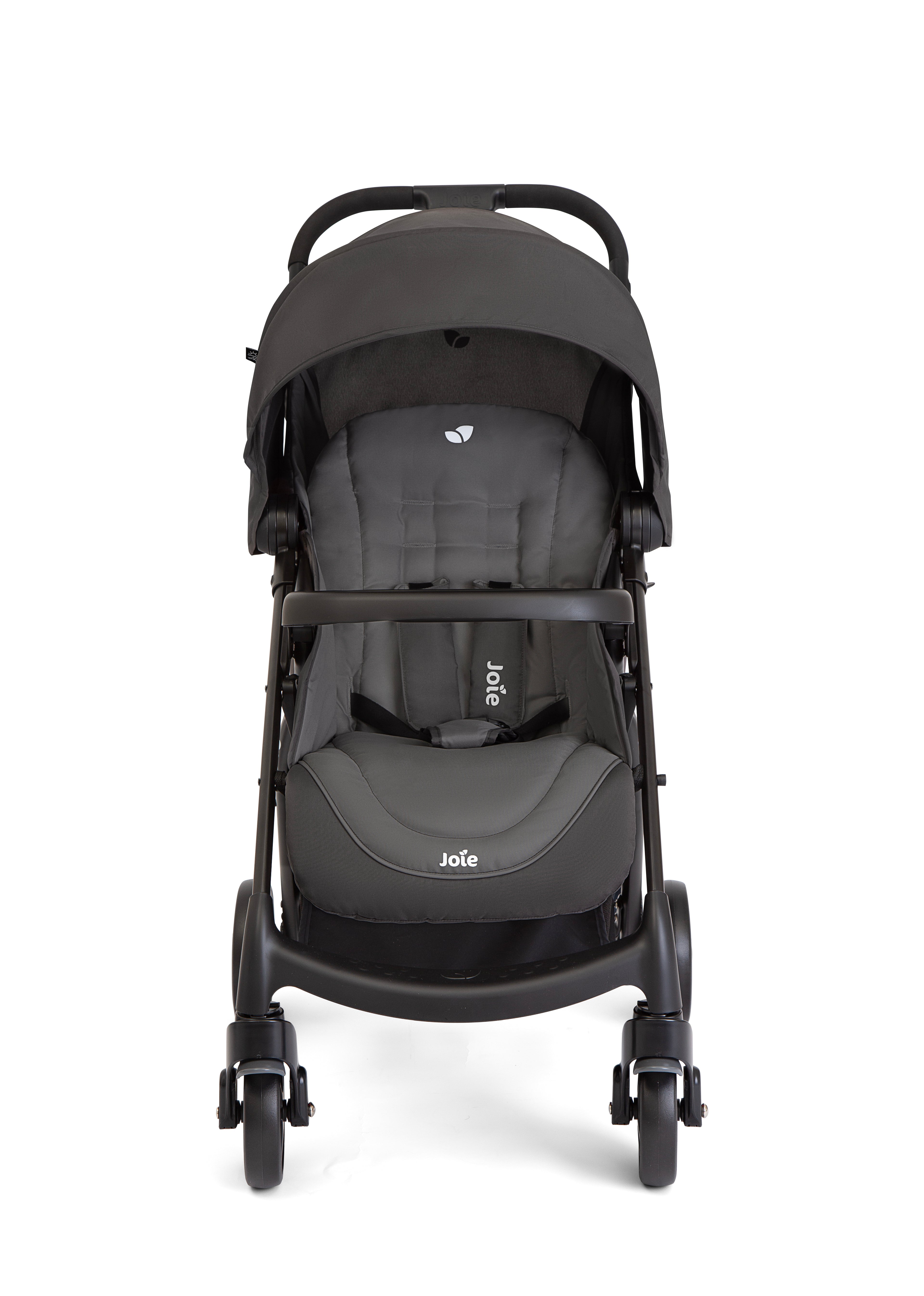 Joie Muze LX Lightweight Baby Stroller with Reclining Seat and Canopy - Cobblestone Grey