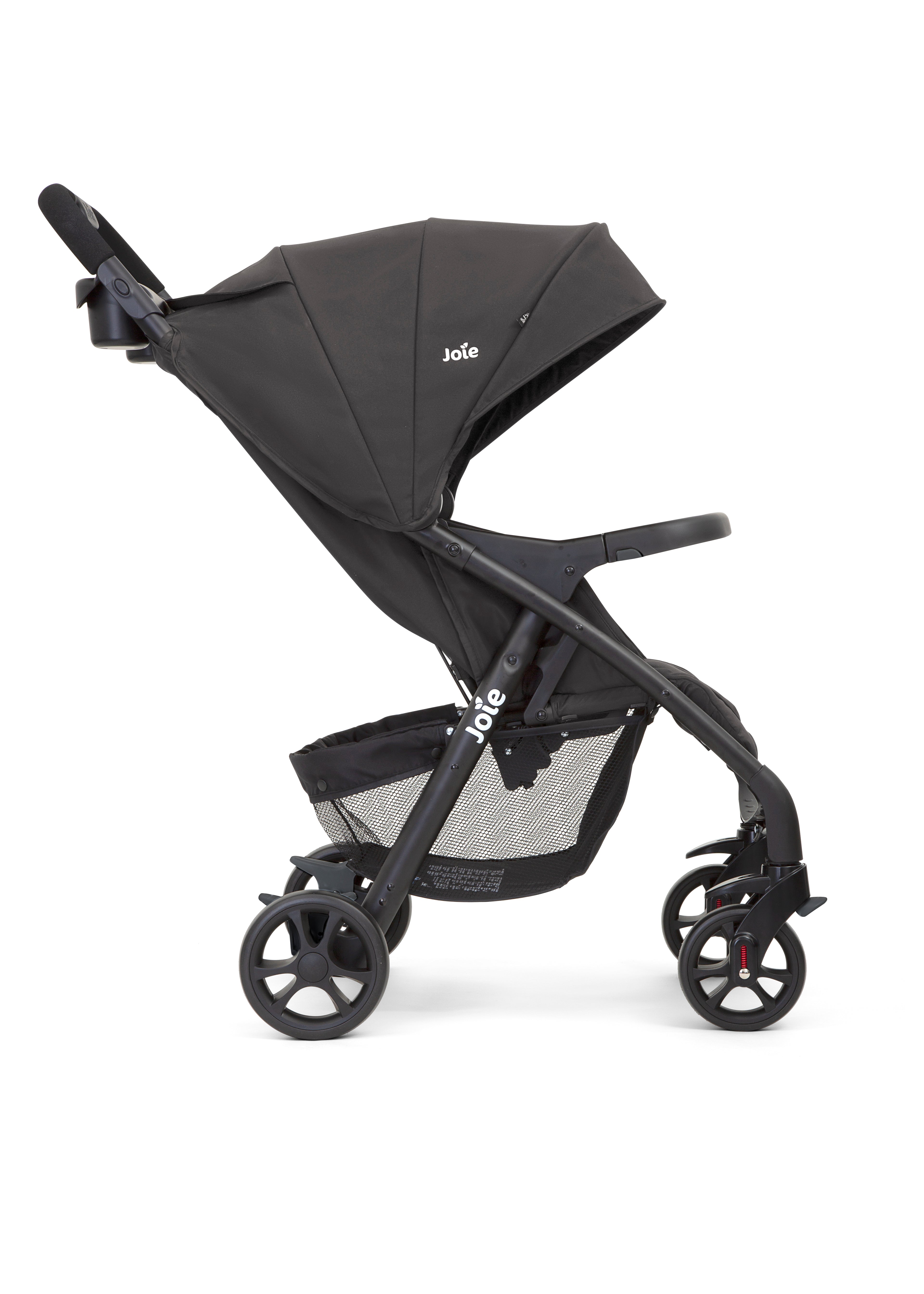 Joie Muze LX Lightweight Baby Stroller with Reclining Seat and Canopy - Cobblestone Grey