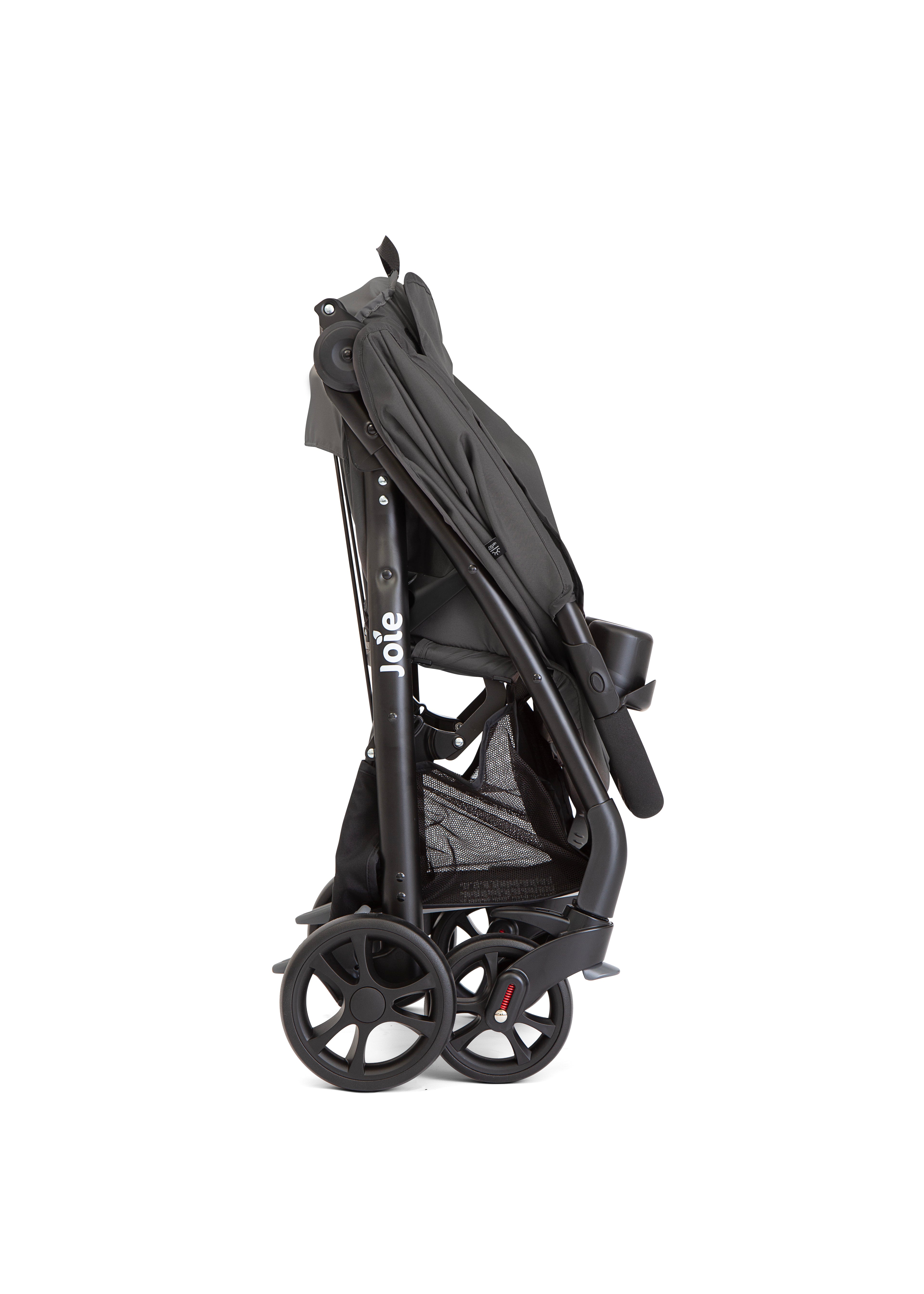 Joie Muze LX Lightweight Baby Stroller with Reclining Seat and Canopy - Cobblestone Grey