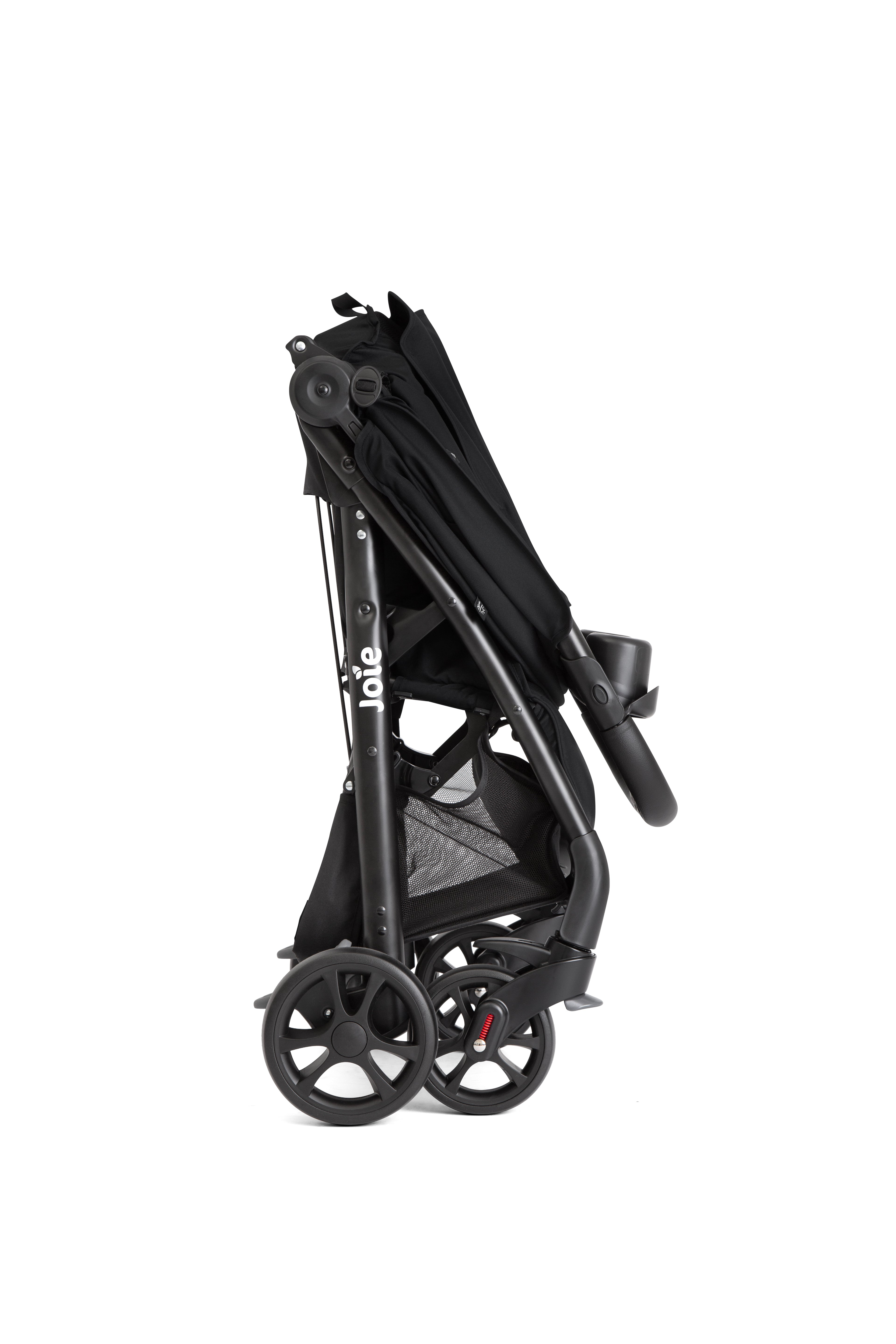Joie Muze LX Lightweight Baby Stroller with Reclining Seat and Large Canopy - Raven Black