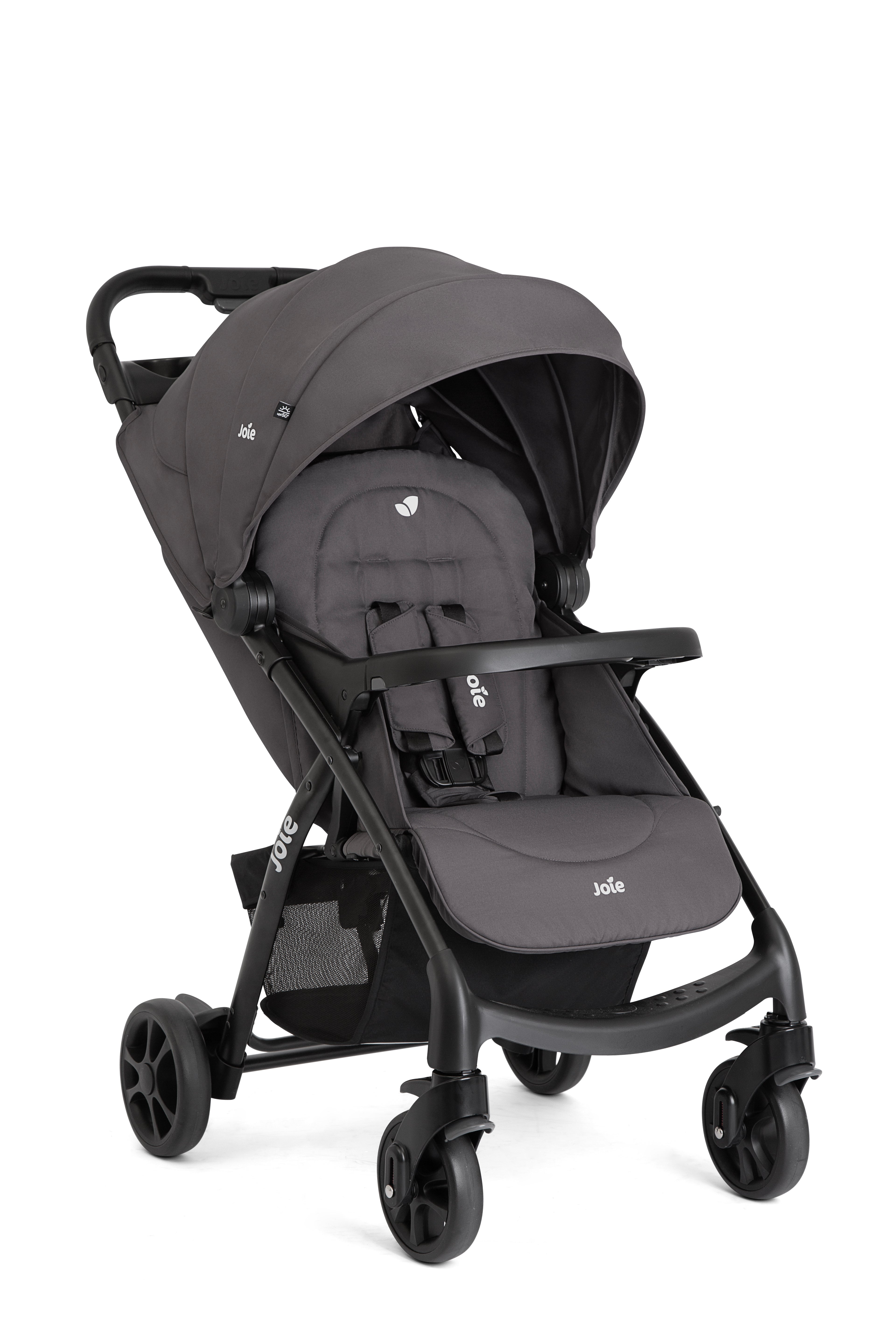 Joie Muze LX Thunder Baby Stroller with Multi-Recline Seat, Large Canopy and One-Hand Fold