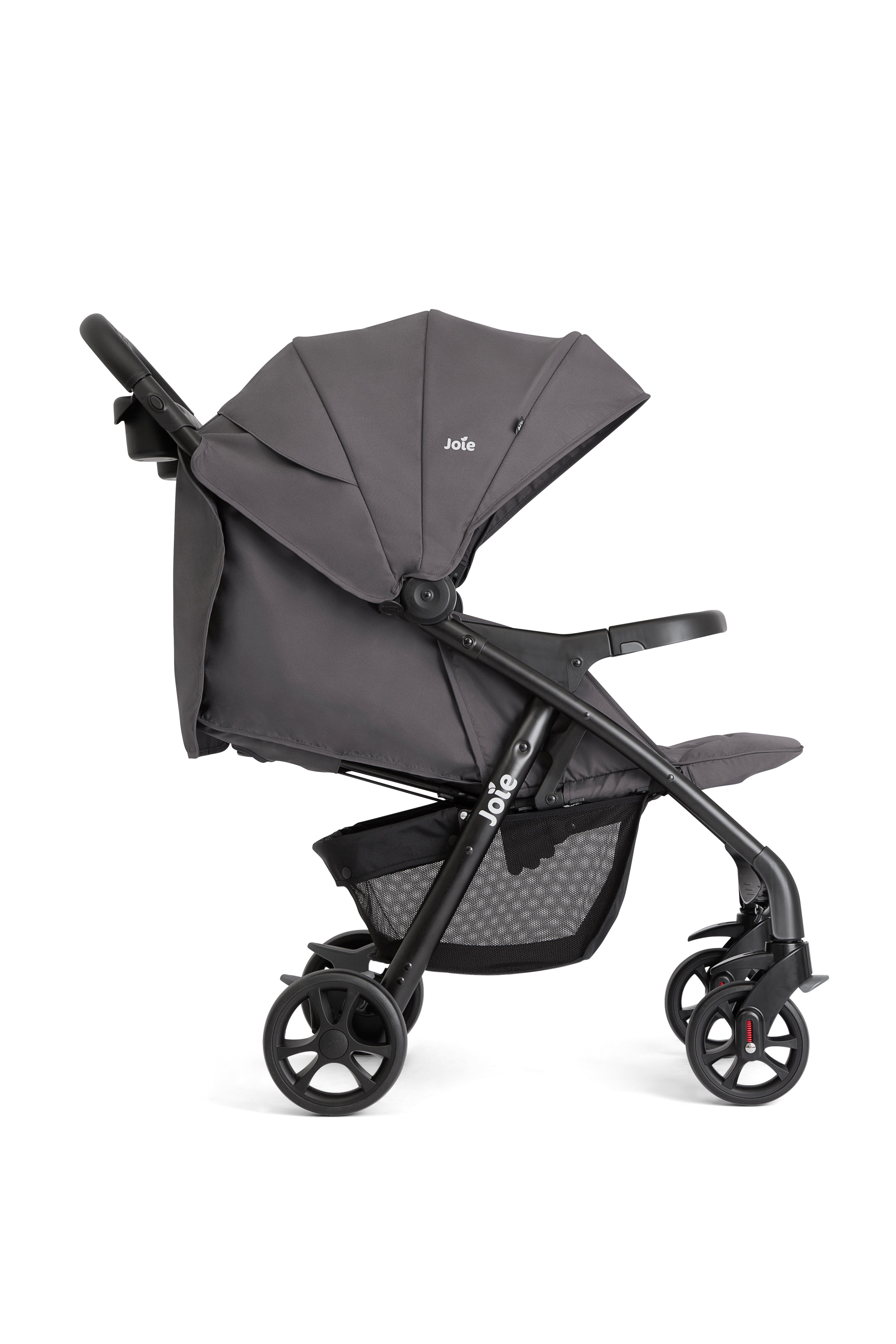 Joie Muze LX Thunder Baby Stroller with Multi-Recline Seat, Large Canopy and One-Hand Fold