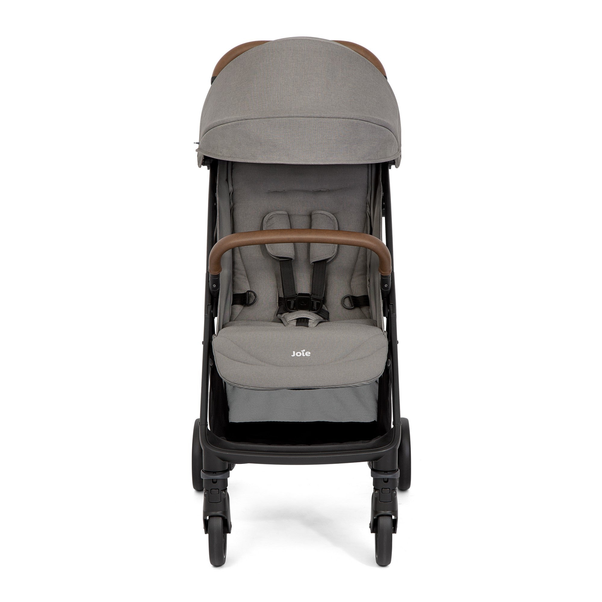 Joie Pact Pro Lightweight Compact Fold Baby Stroller with Reclining Seat and Rain Cover - Pebble Grey
