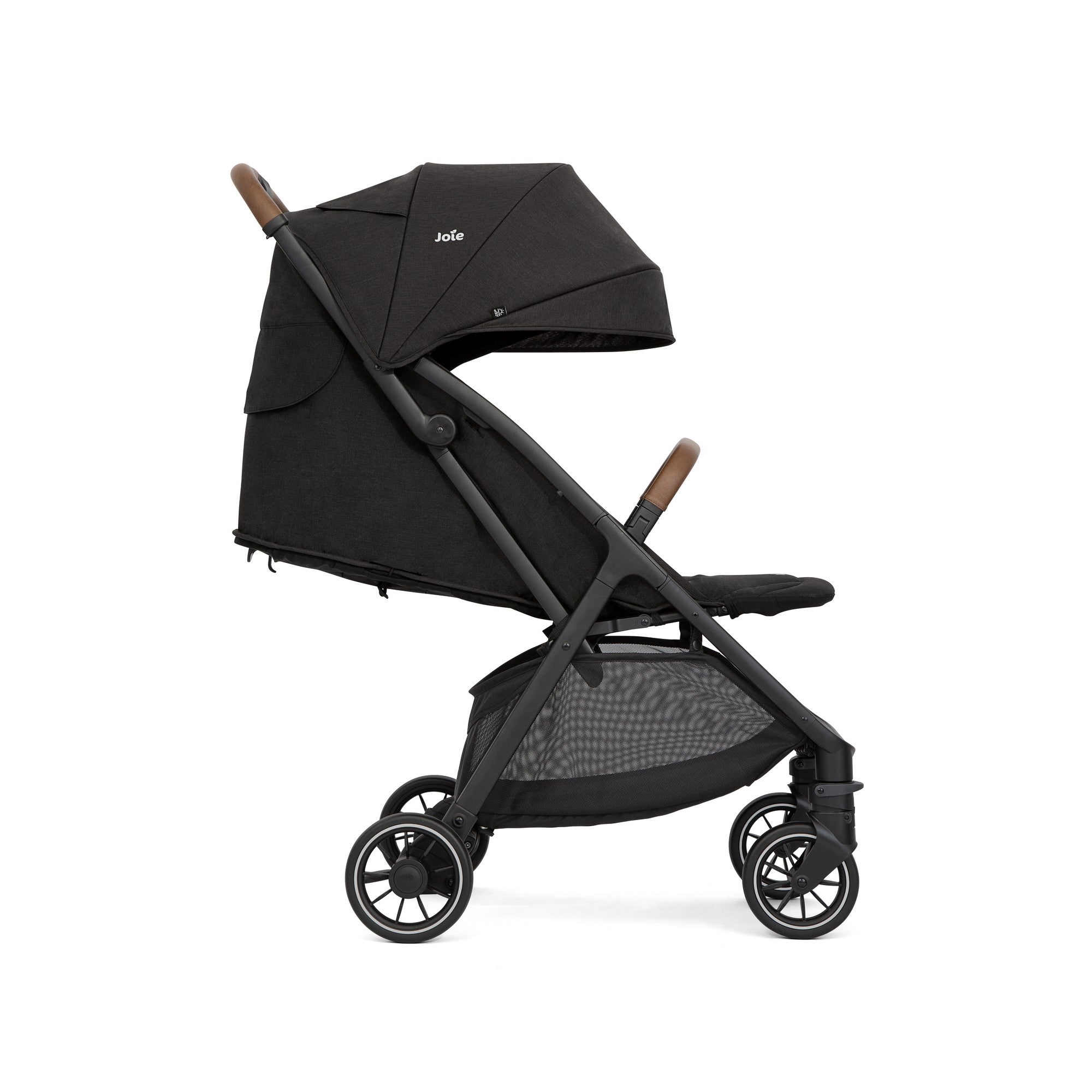 Joie Pact Pro Lightweight Compact Fold Baby Stroller with Reclining Seat and Rain Cover - Black