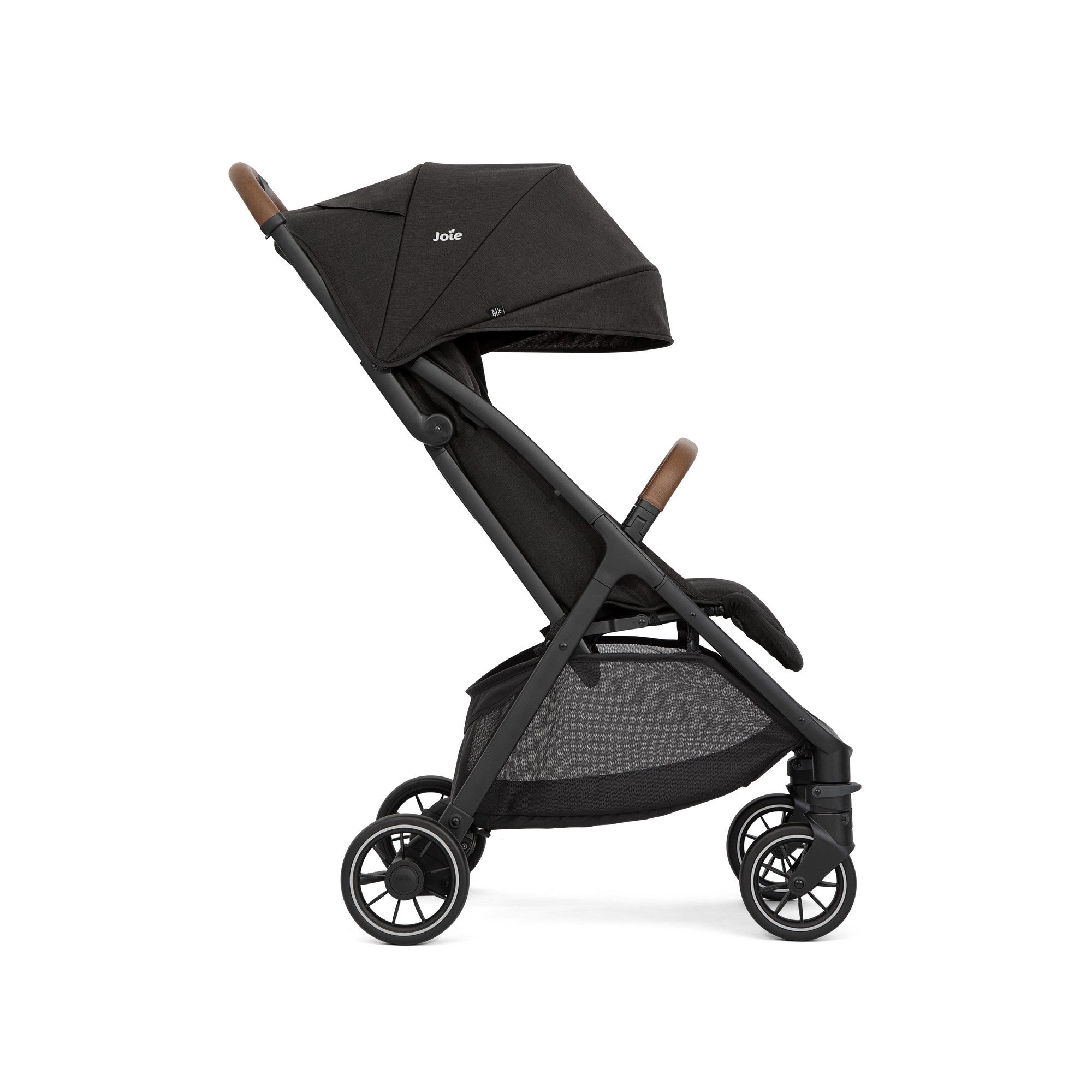 Joie Pact Pro Lightweight Compact Fold Baby Stroller with Reclining Seat and Rain Cover - Black