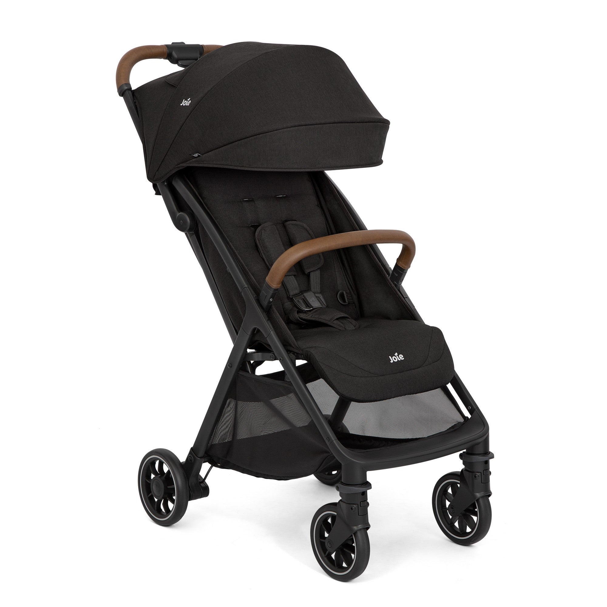 Joie Pact Pro Lightweight Compact Fold Baby Stroller with Reclining Seat and Rain Cover - Black