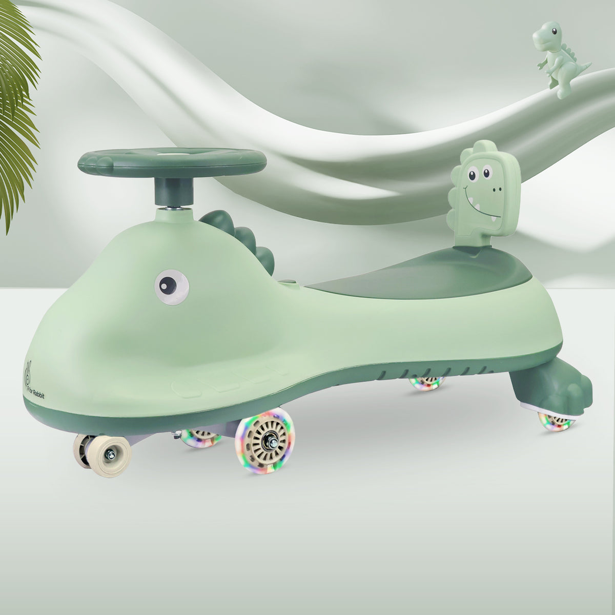 R for Rabbit Iya Iya Dino Swing Car Sea Green