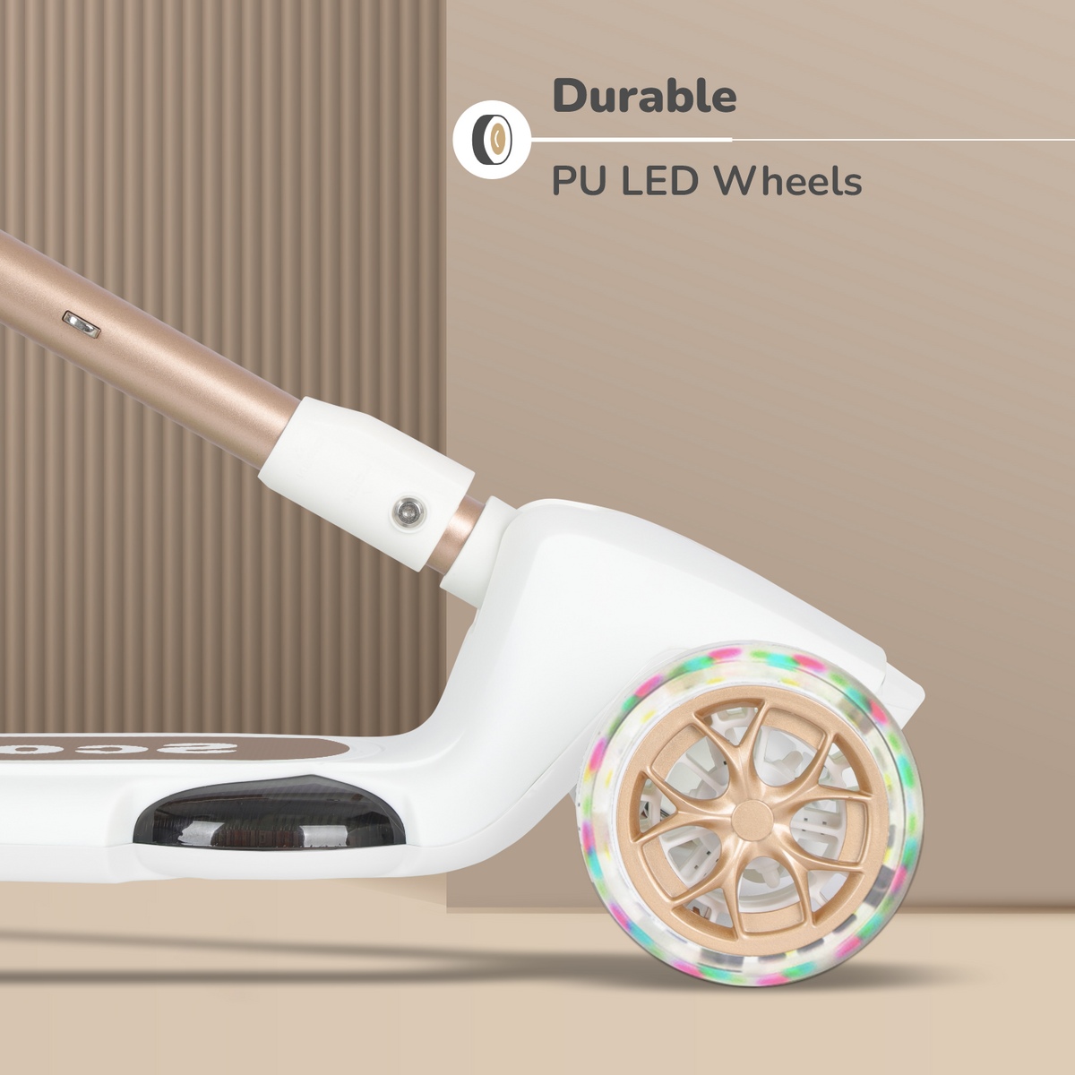R for Rabbit Road Runner Blaze Scooter Cream Gold