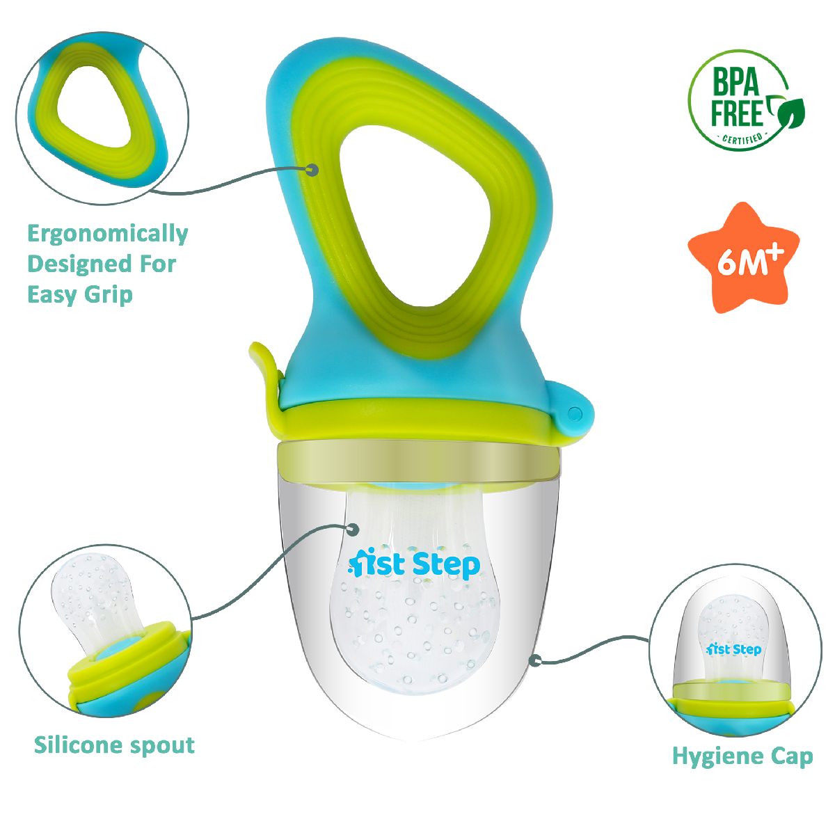 1st Step Silicone Fruit Sack - Blue