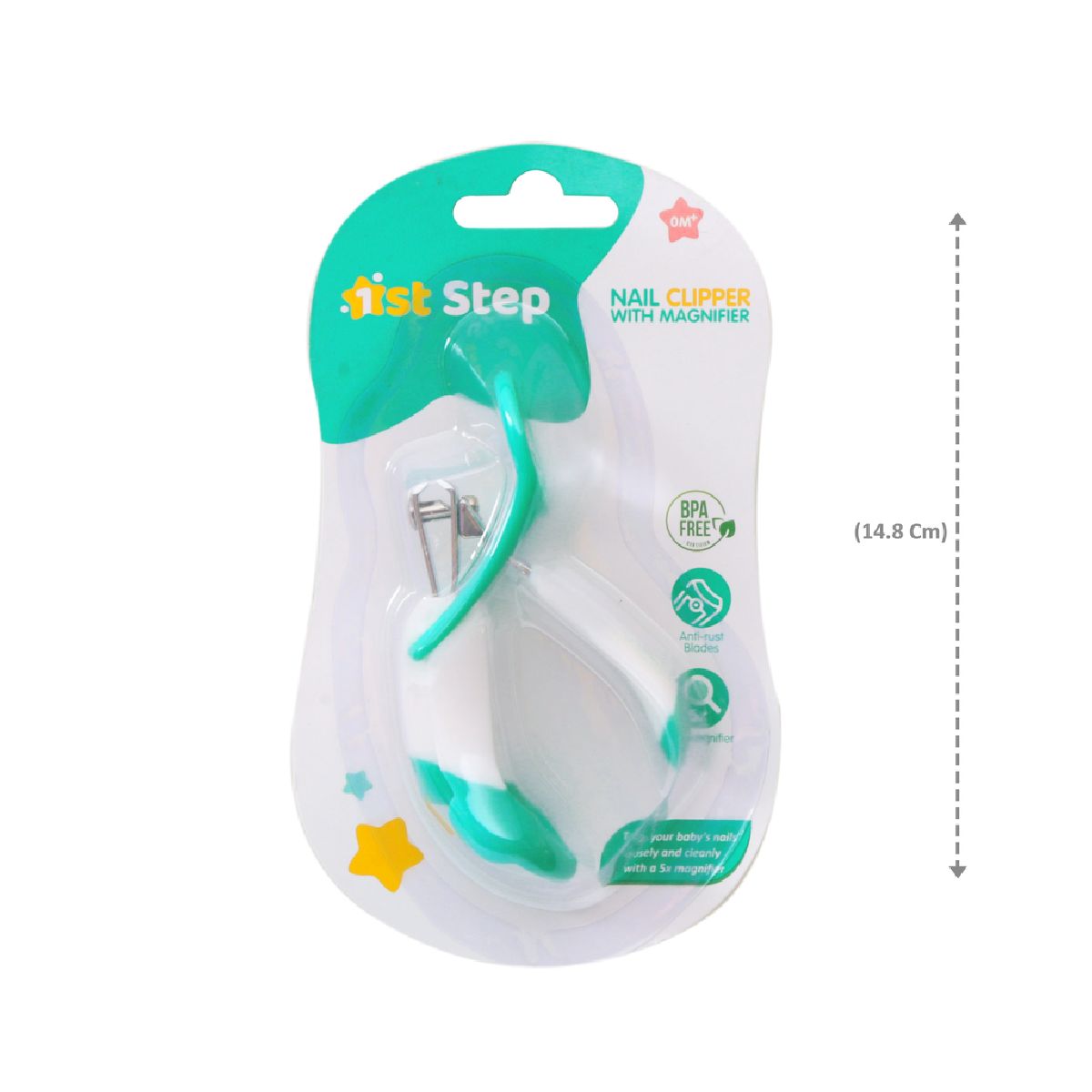 1st Step Easy Grip Baby Nail Clipper With Magnifying Glass
