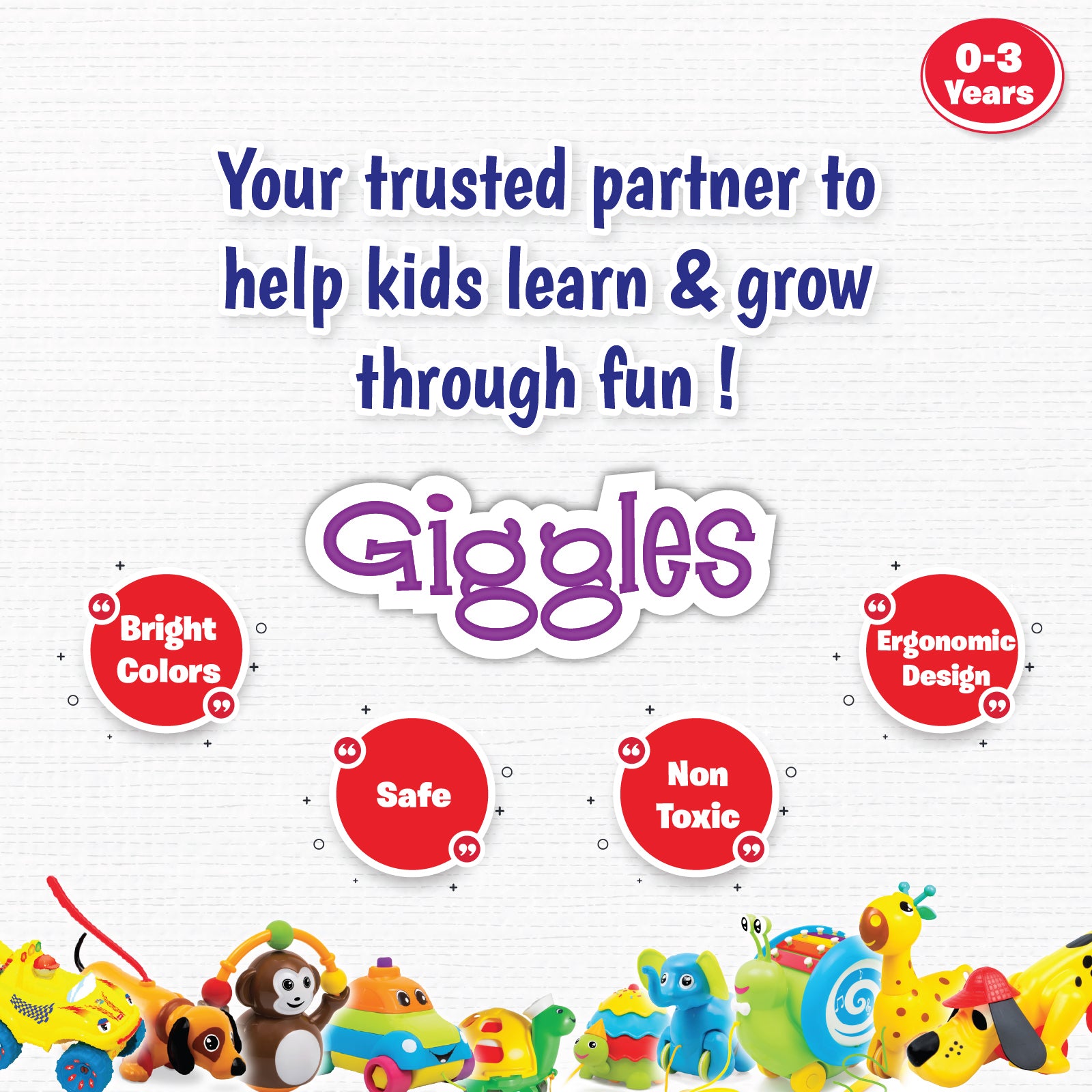 Giggles Sniffy The Dog Pull Along Toy with Moving Legs and Head for Toddlers