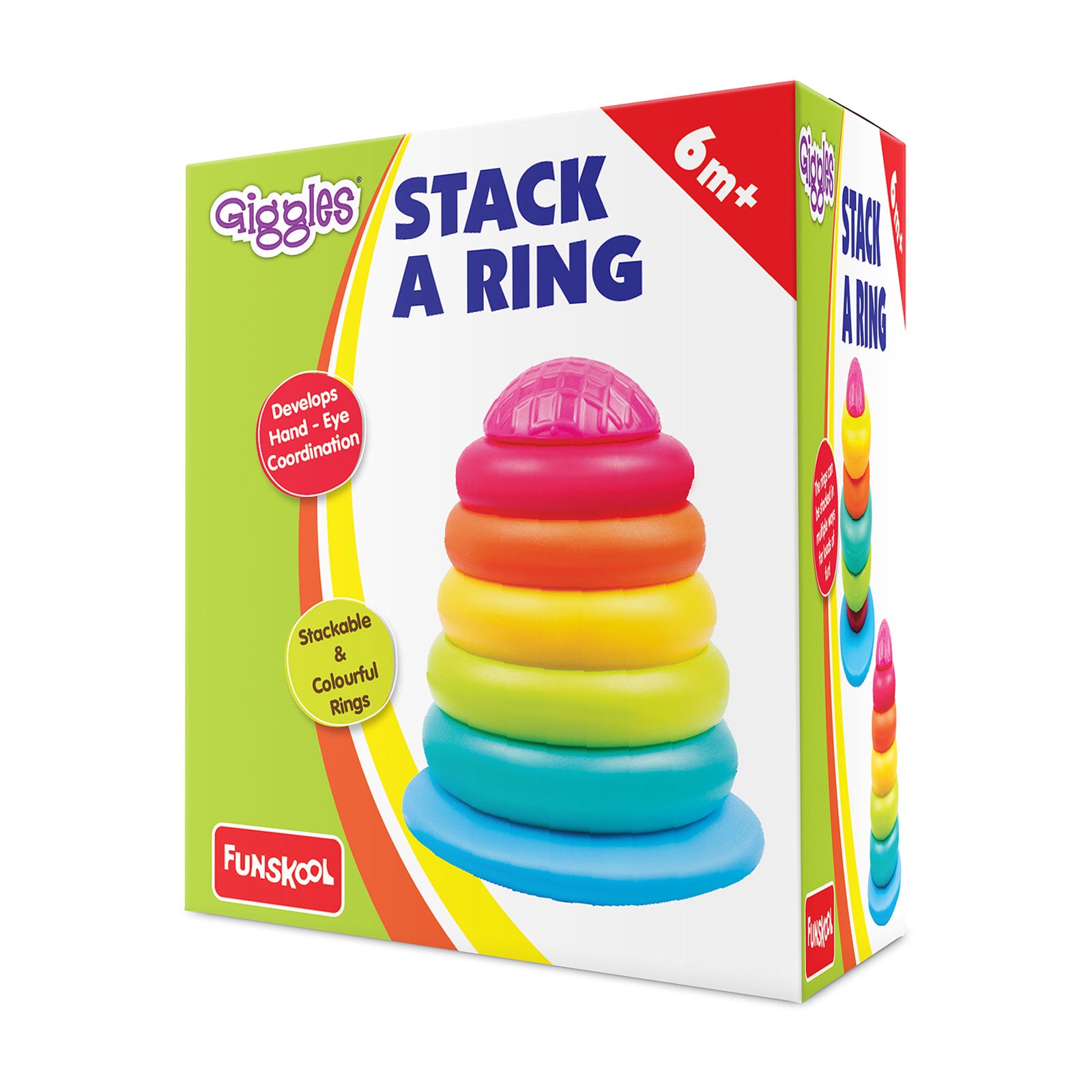 Giggles Stack A Ring Colourful Stacking Toy for Babies