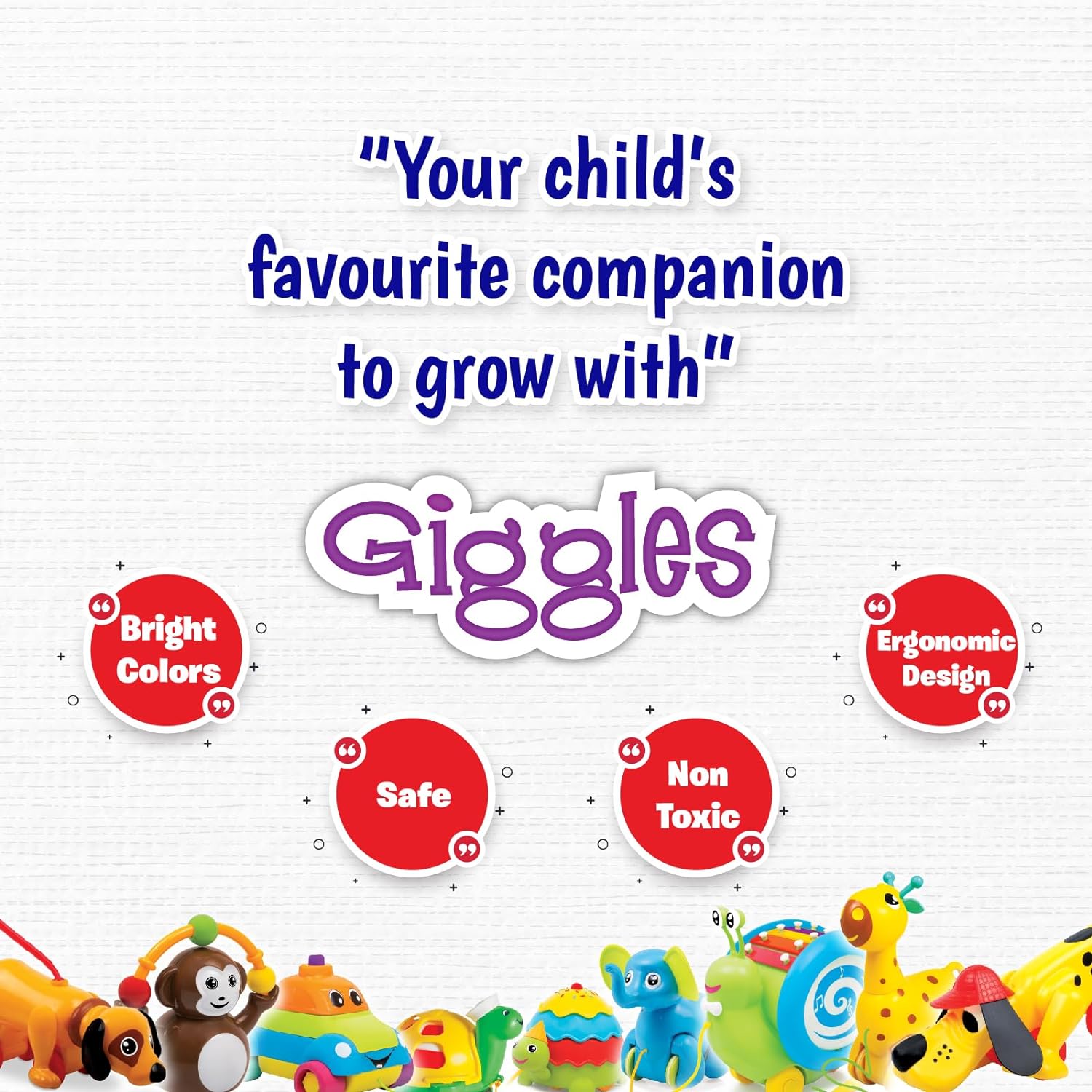 Giggles Stacking Barrels Nesting and Stacking Learning Toy Set for Toddlers