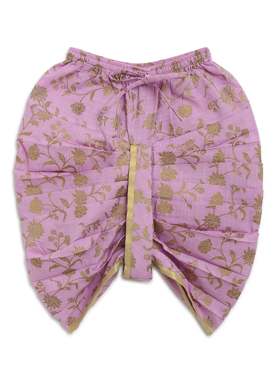 Tiber Taber Baby Boys Embroidered Kurta and Pyjama Set, Purple