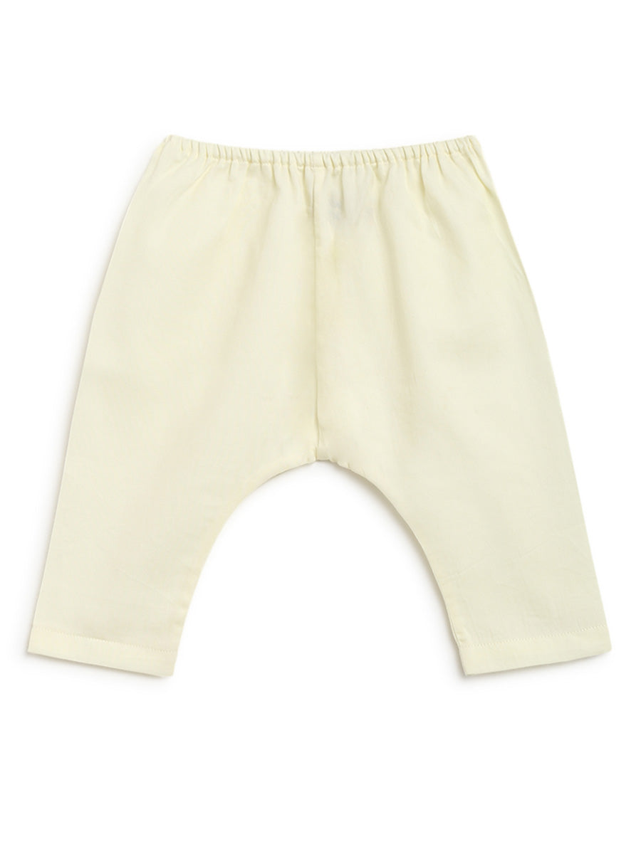 Tiber Taber Baby Boys Embroidered Kurta and Dhoti Pants Set, White