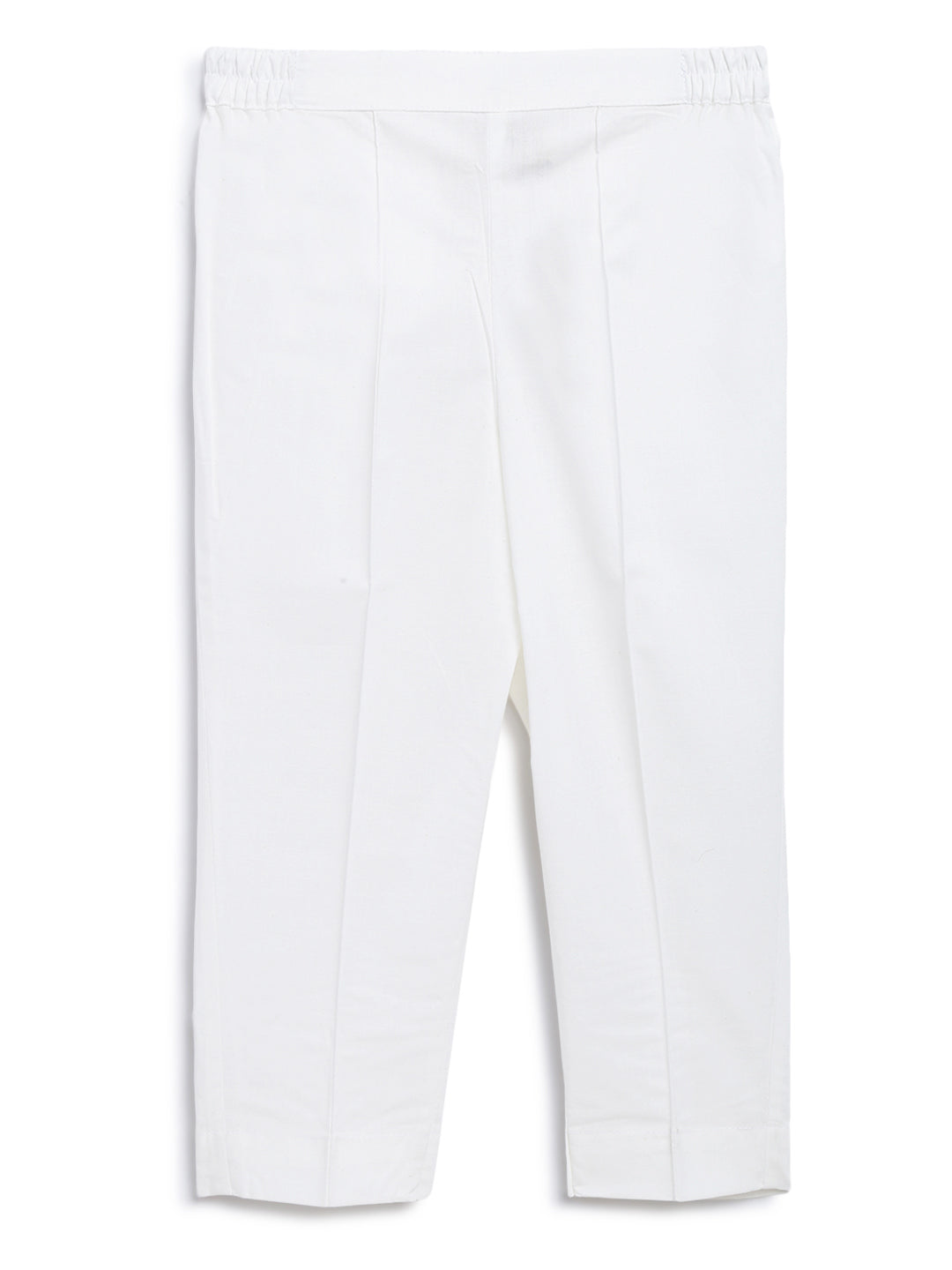 Tiber Taber Boys Printed Kurta and Pyjama Set, White