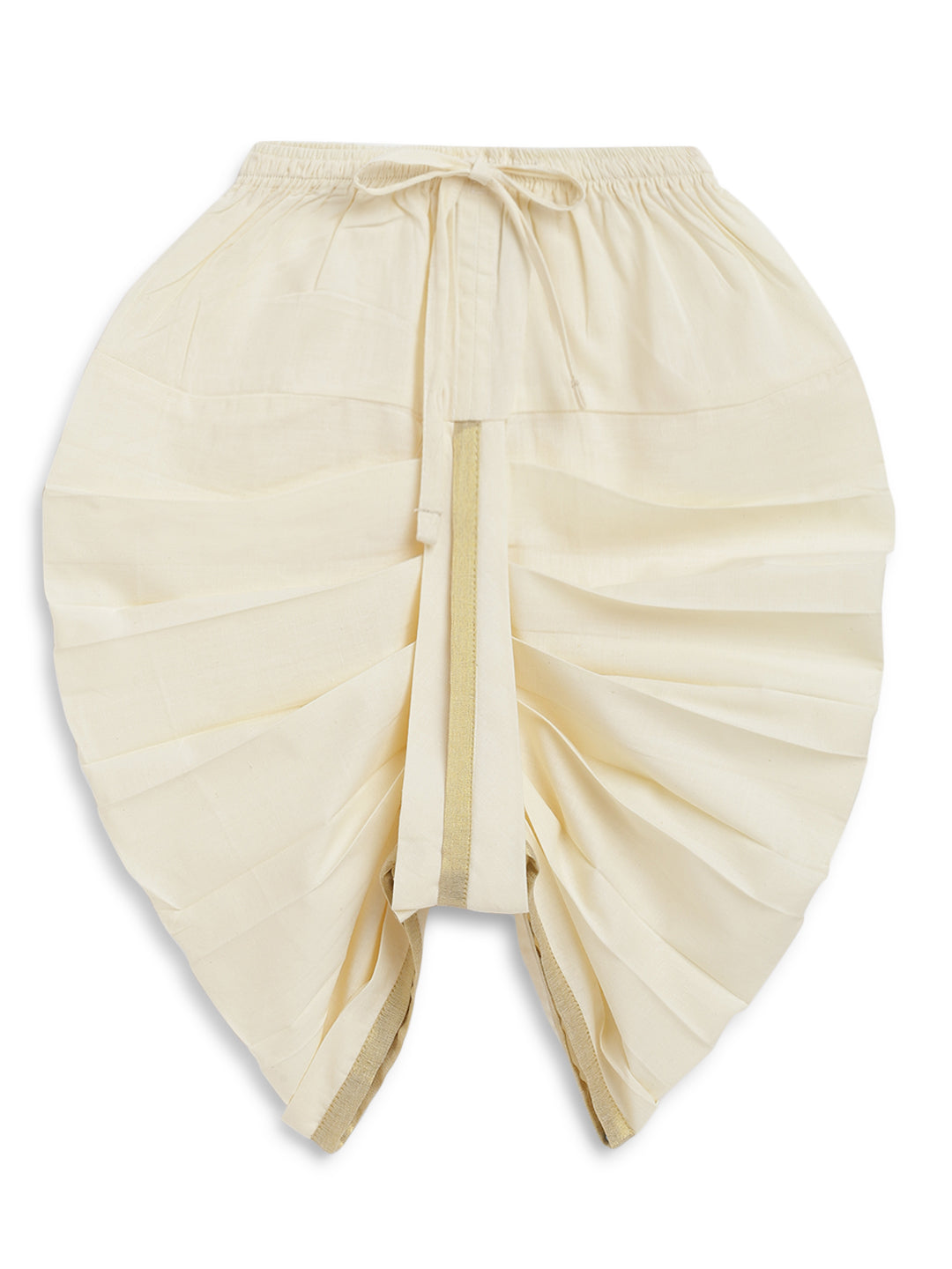 Tiber Taber Baby Boys Ganesha Embroidered Kurta and Dhoti Set, Mustard & Off White