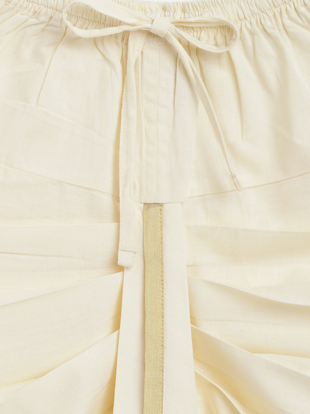 Tiber Taber Baby Boys Ganesha Embroidered Kurta and Dhoti Set, Mustard & Off White