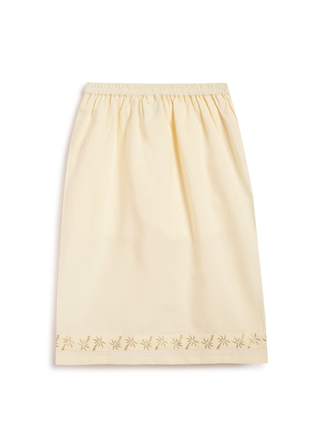 Tiber Taber Boys  Mundu with Angavastram Set, Off White
