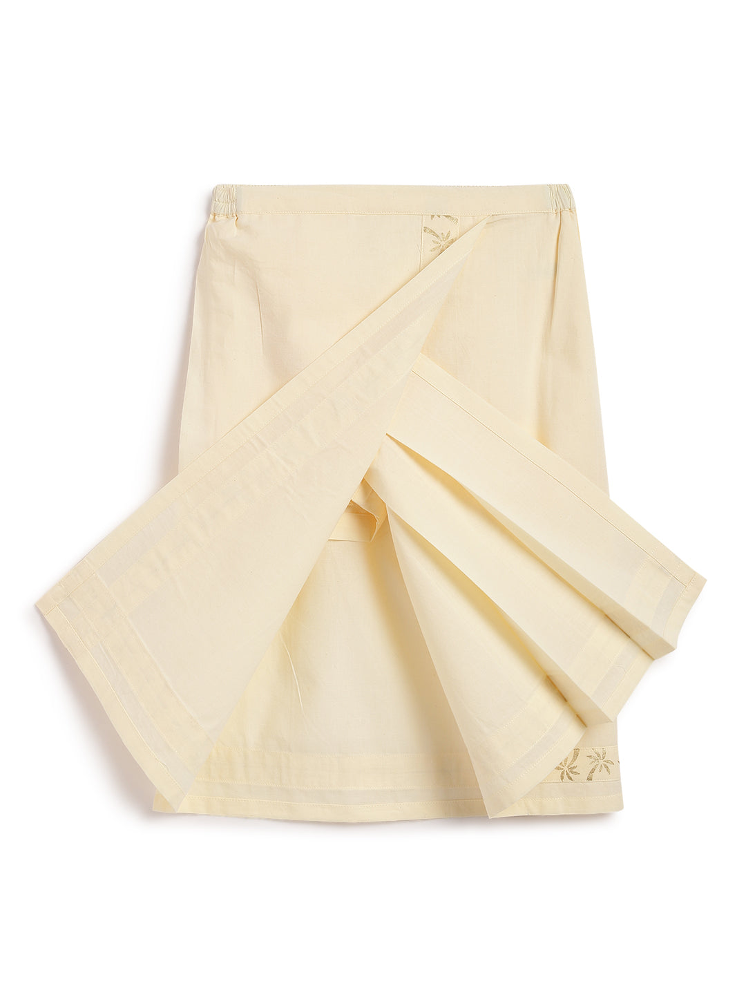 Tiber Taber Boys  Mundu with Angavastram Set, Off White