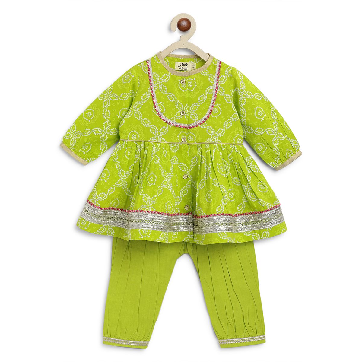Tiber Taber Mini Maharani Angrakha Suit Set