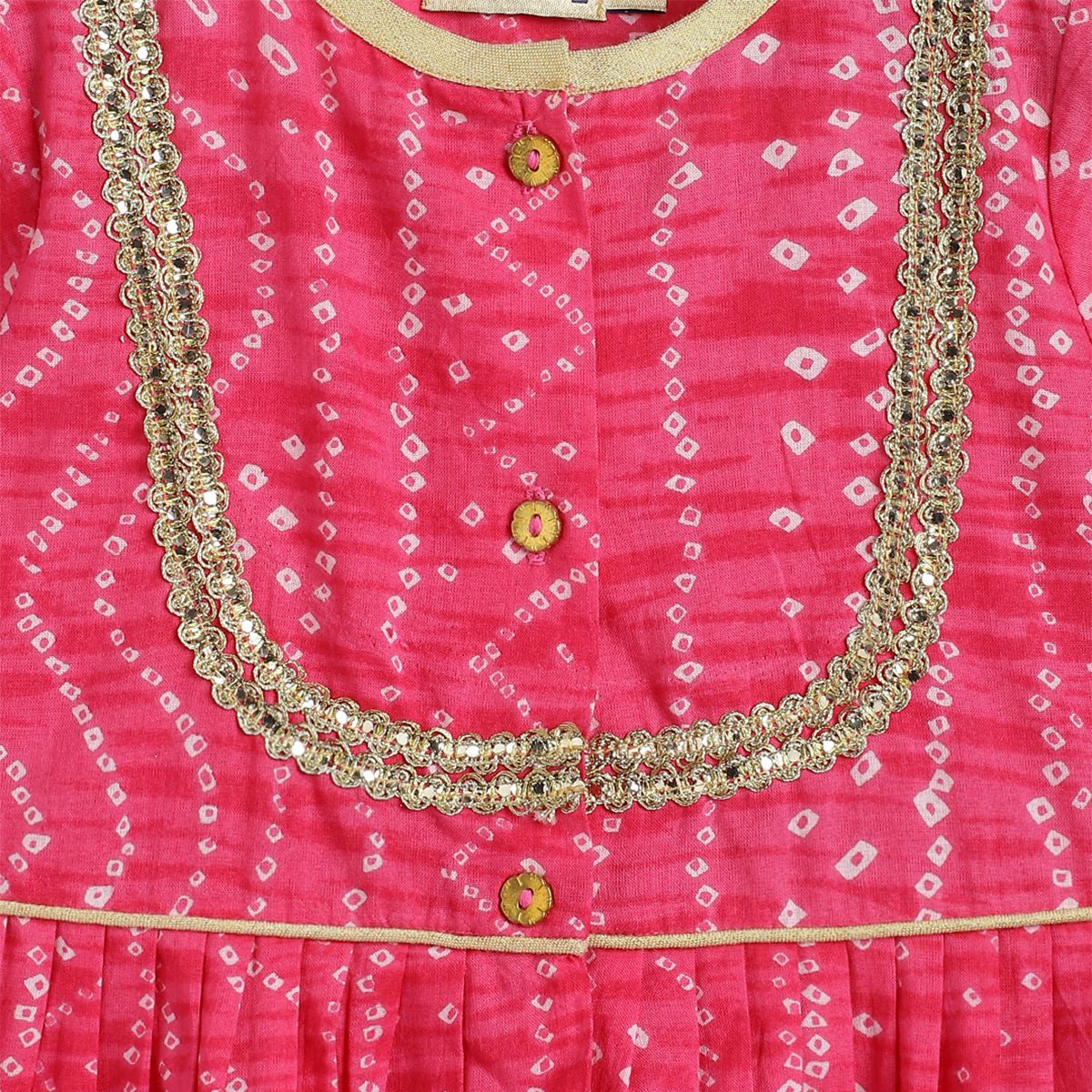 Tiber Taber Baby Bandhani Twirl - Pink