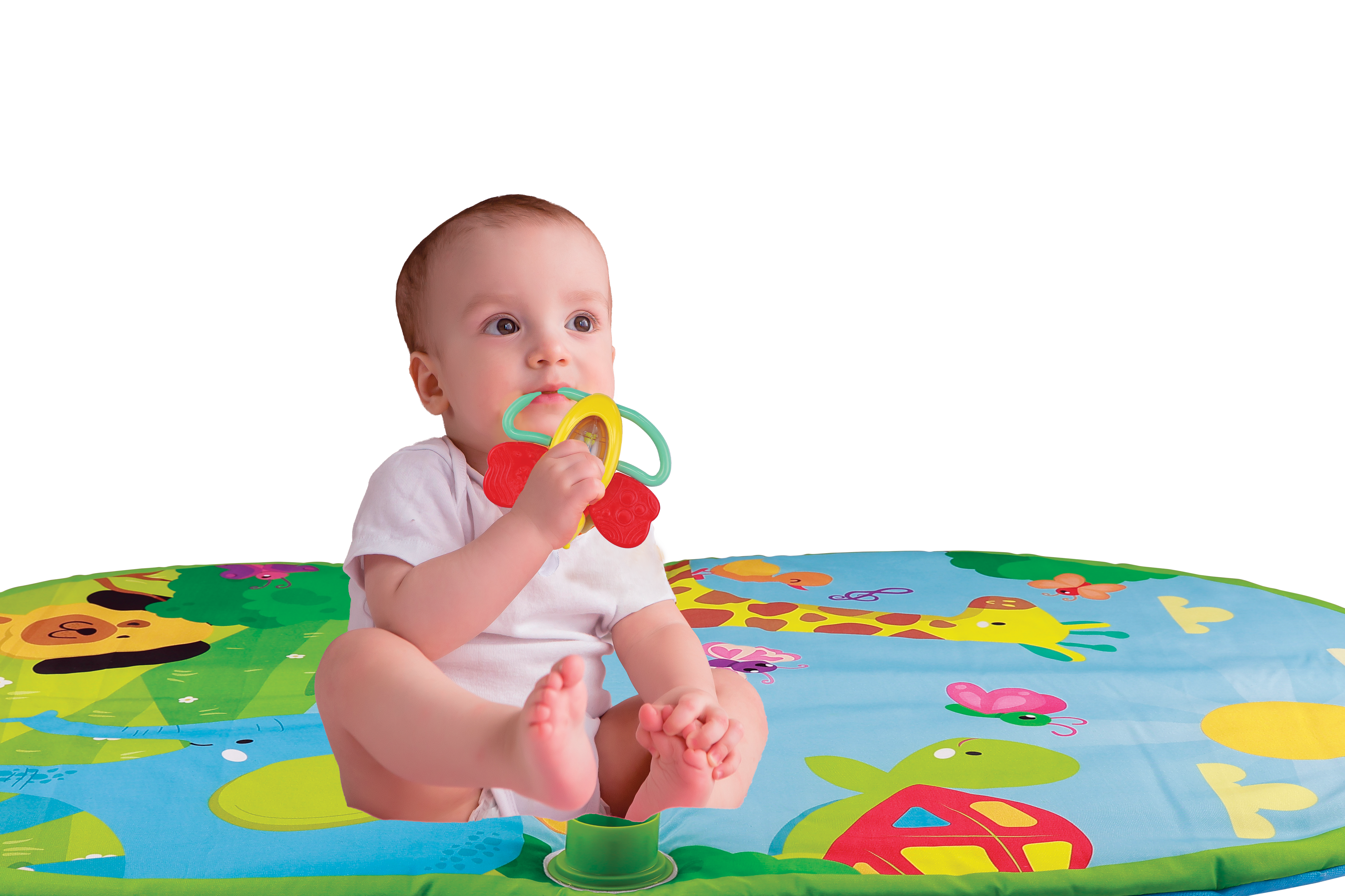 Giggles 3 In 1 Deluxe Play Gym Activity Mat for Babies with Hanging Toys