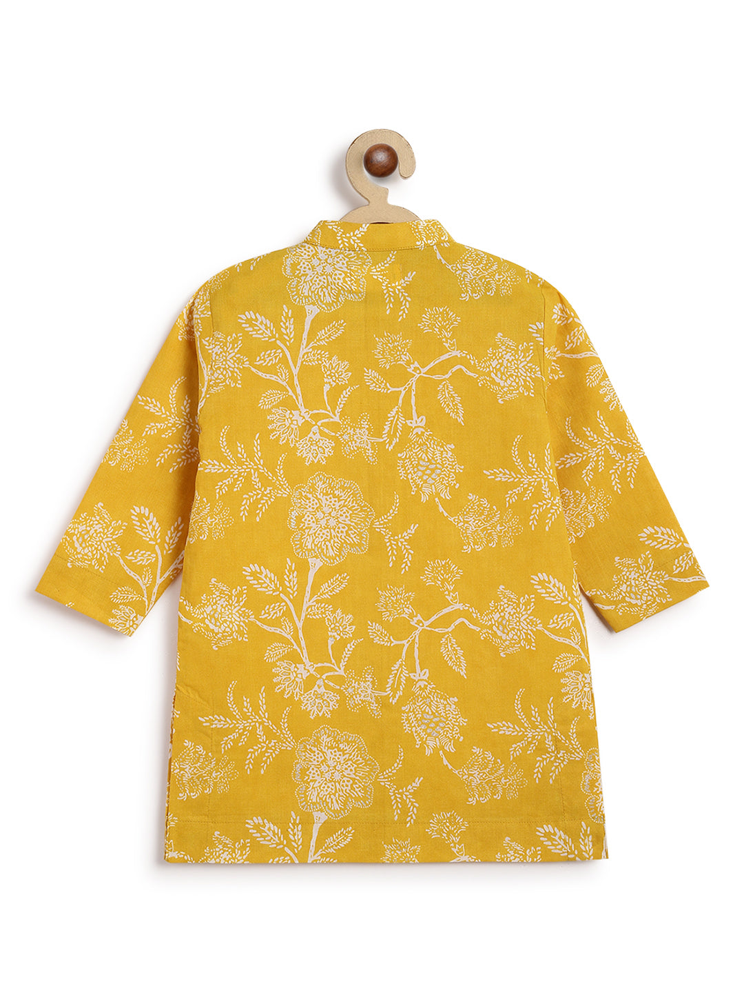 Tiber Taber Baby Boys Printed Kurta and Pyjama Set, Yellow