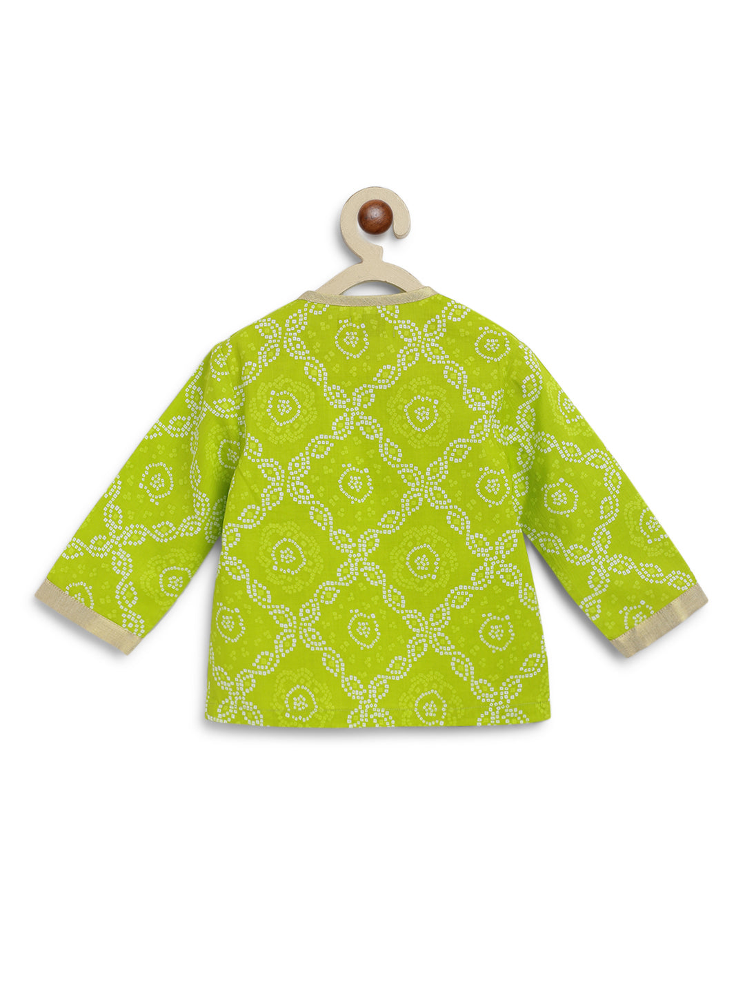 Tiber Taber Baby Boys Printed Kurta and Pyjama Set, Green