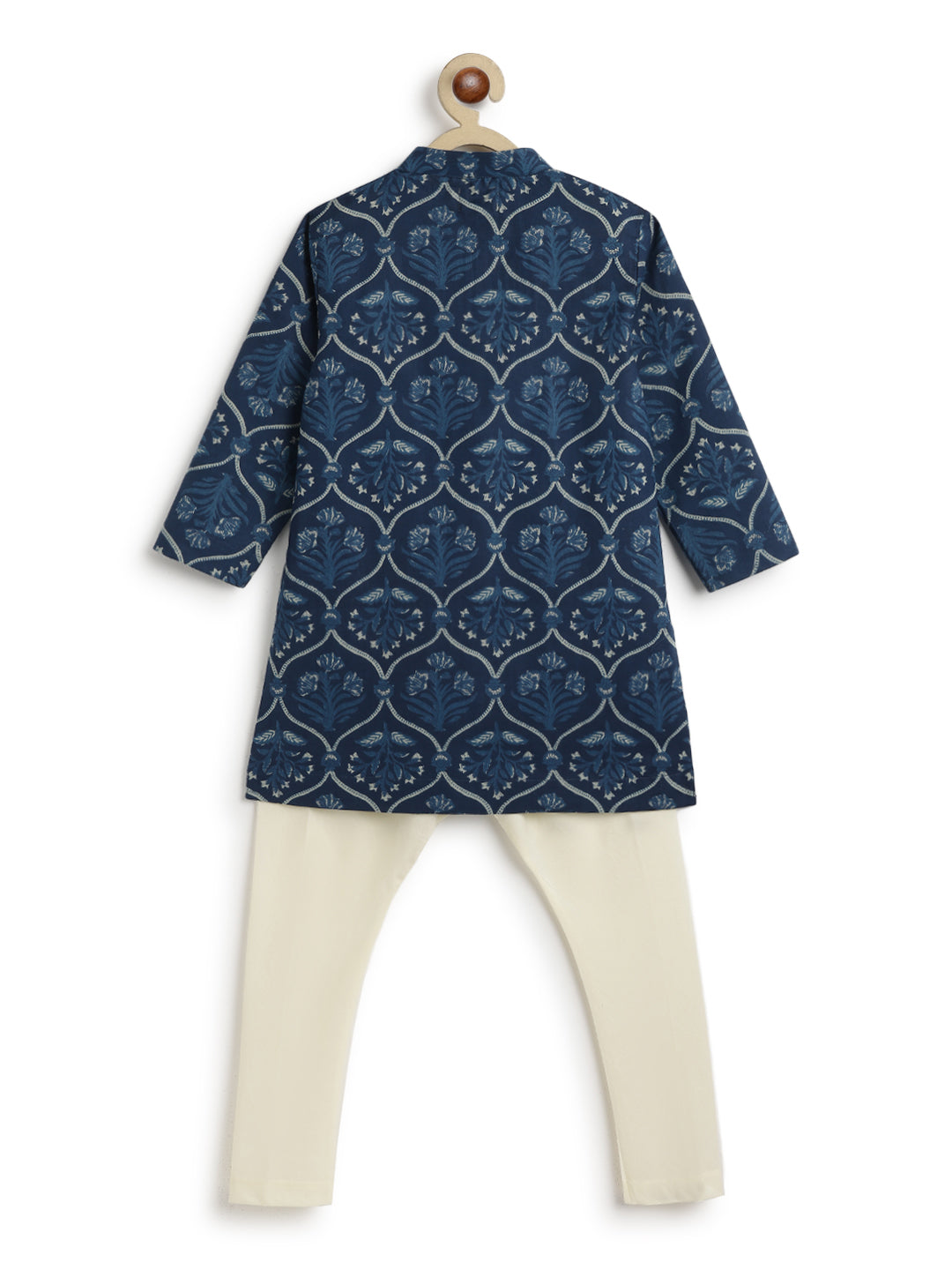 Tiber Taber Boys Printed Kurta and Pyjama Set, Blue