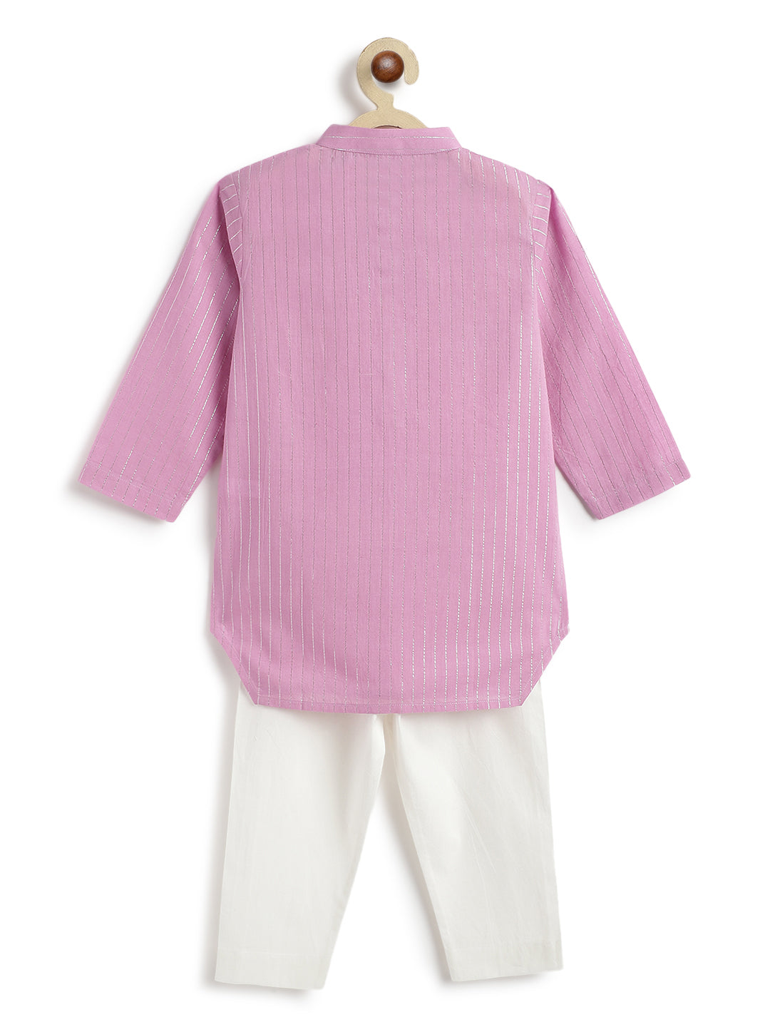 Tiber Taber Boys Printed Kurta and Pyjama Set, Purple