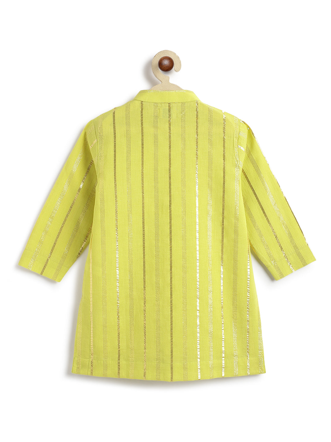 Tiber Taber Baby Boys Printed Kurta and Pyjama Set, Yellow