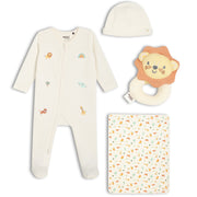 Baby Unisex 4 piece Luxury Gift Set, Multicolour