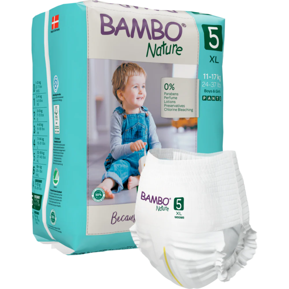 Bambo Nature Pant Diapers, XL Size - 19 Pieces