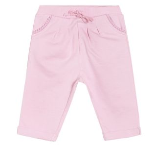 Girls Pink  Knit Capri